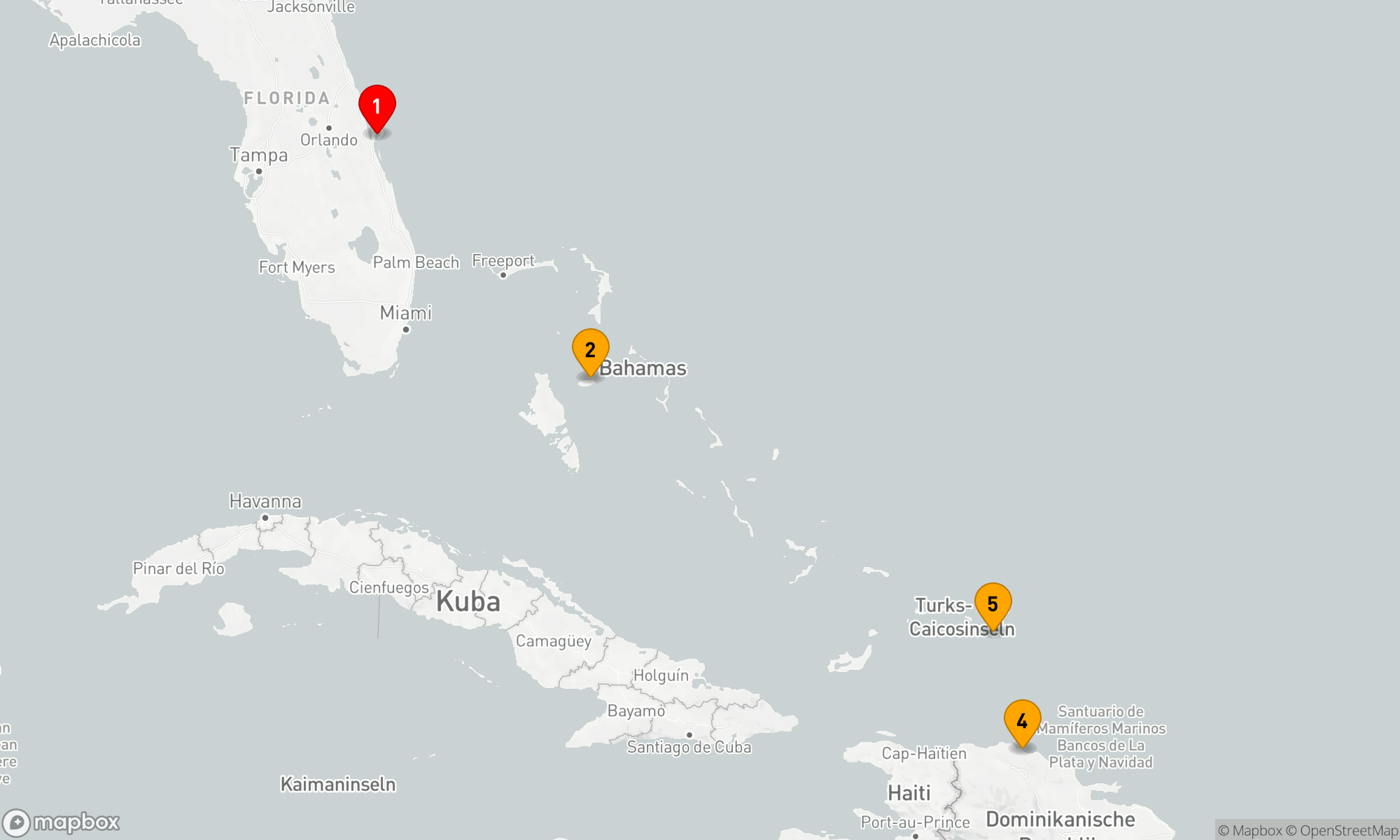 Route 6 Nächte - Östliche Karibik mit Turks & Caicos