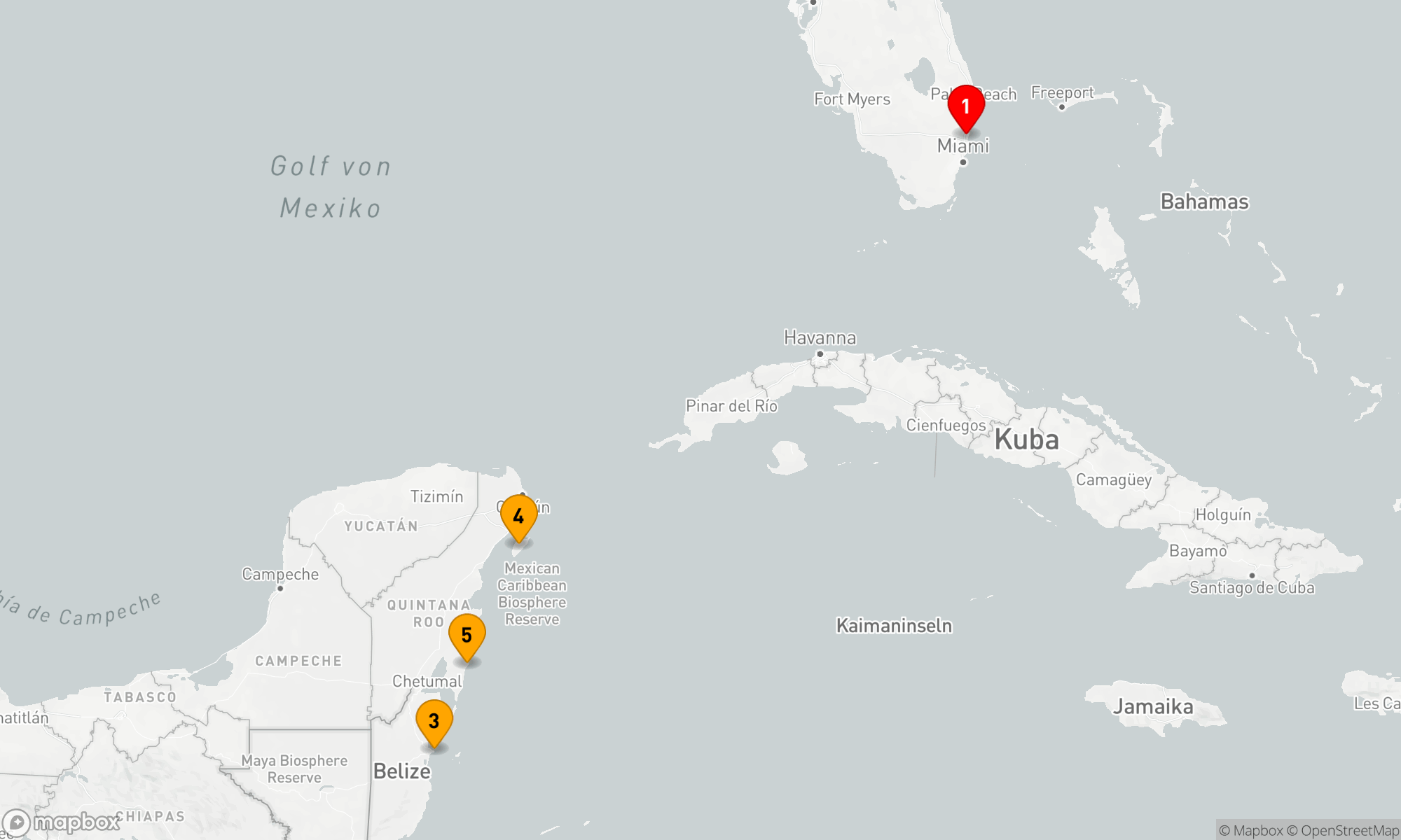 Route 6 Nächte - Westliche Karibik mit Mexiko
