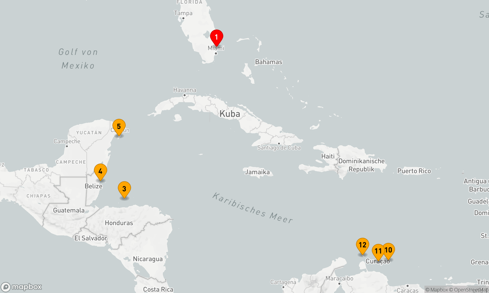 Route 14 Nächte - Abenteurer der östlichen/westlichen Karibik