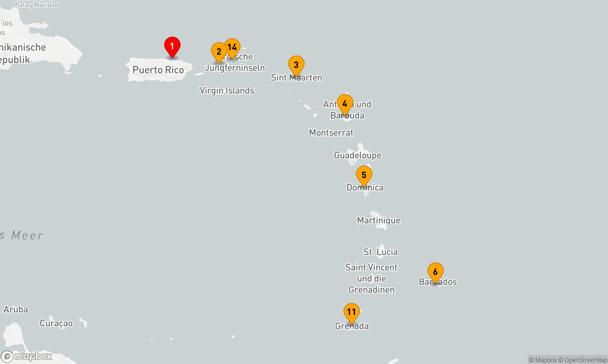 Route 14 Nächte - Abenteurer der südlichen Karibik