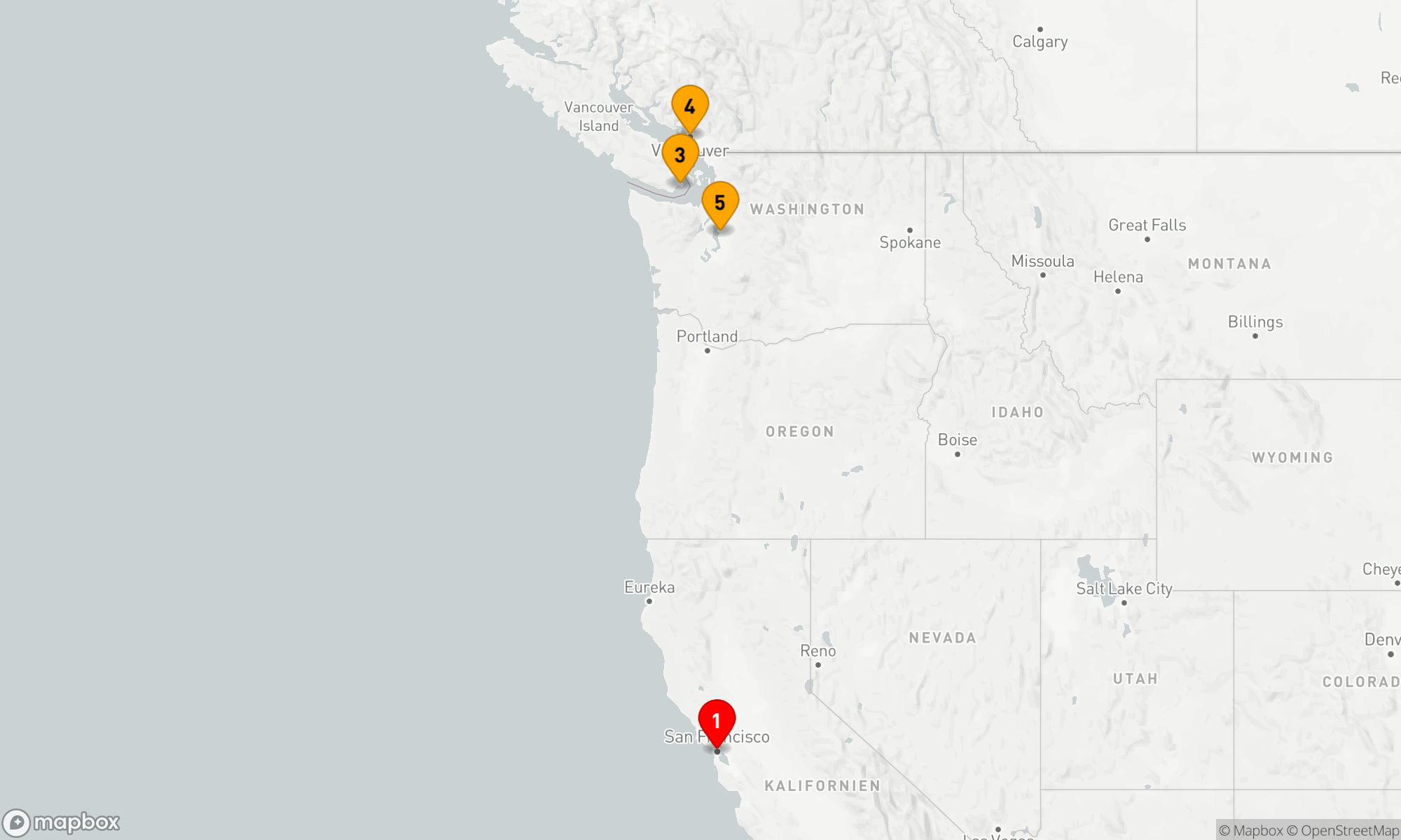 Route 7 Nächte - Pazifische Nordwestküste