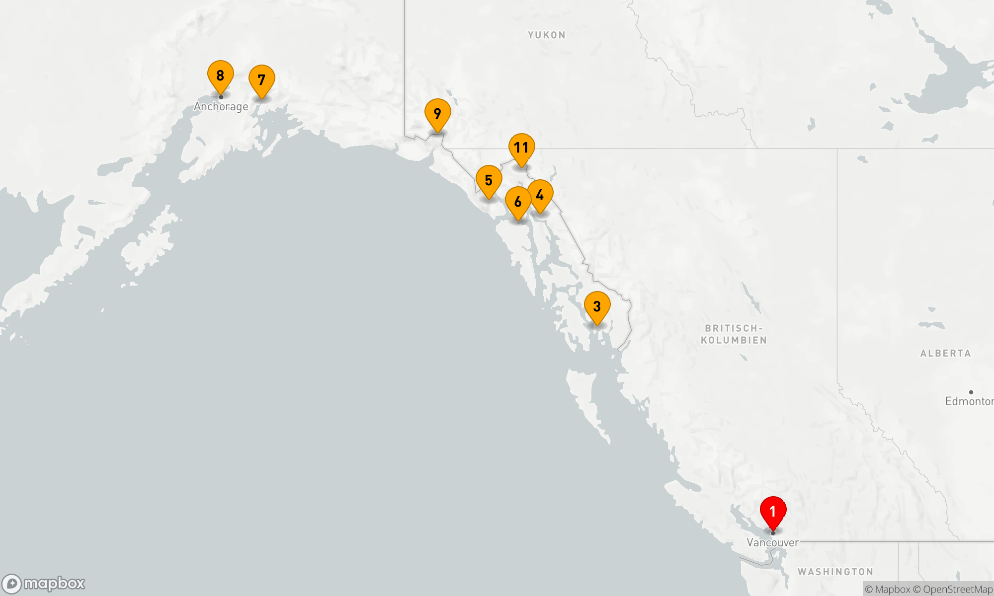 Route 14 Nächte - Voyage of the Glaciers Grand Adventure
