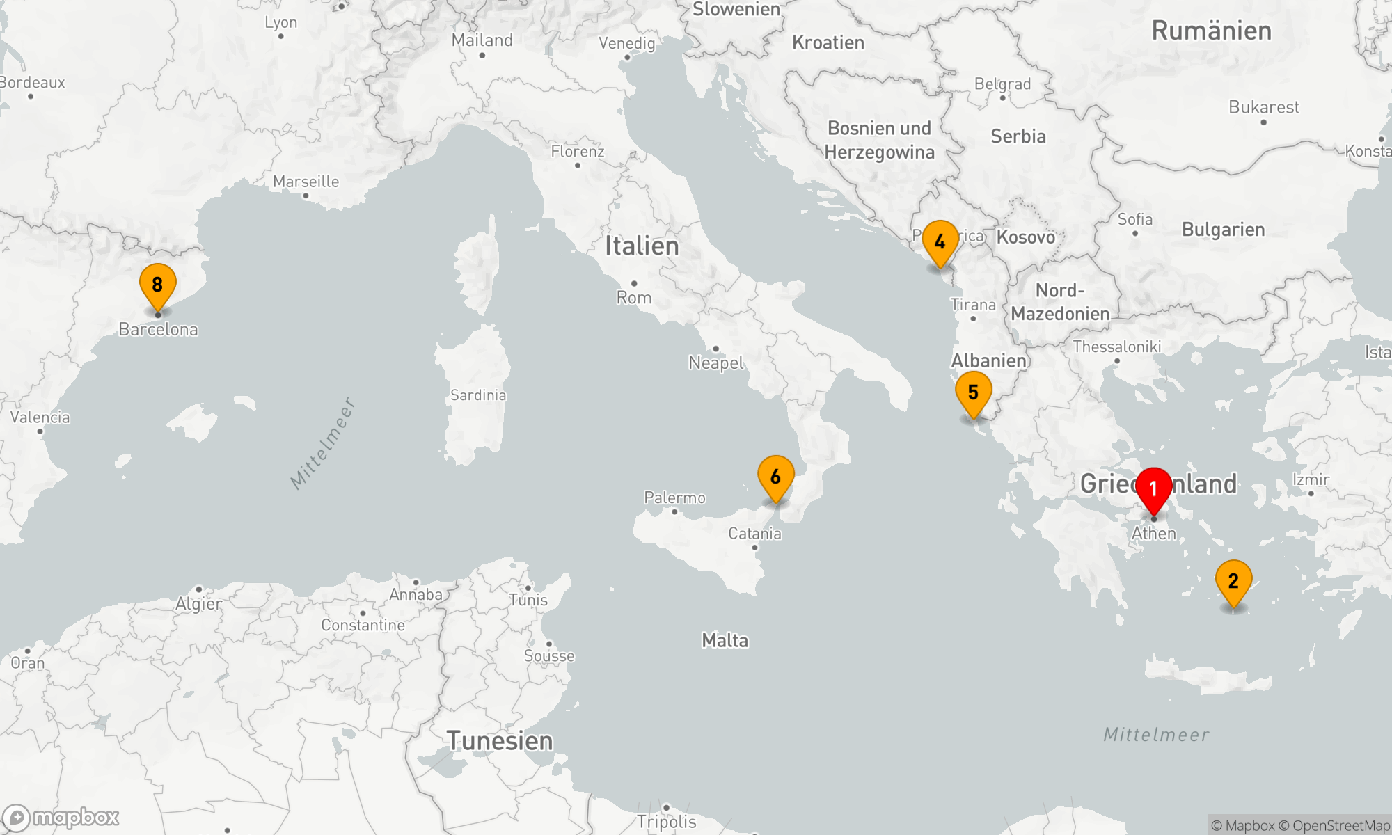 Route 7 Nächte - Mittelmeer mit Griechenland & Adria