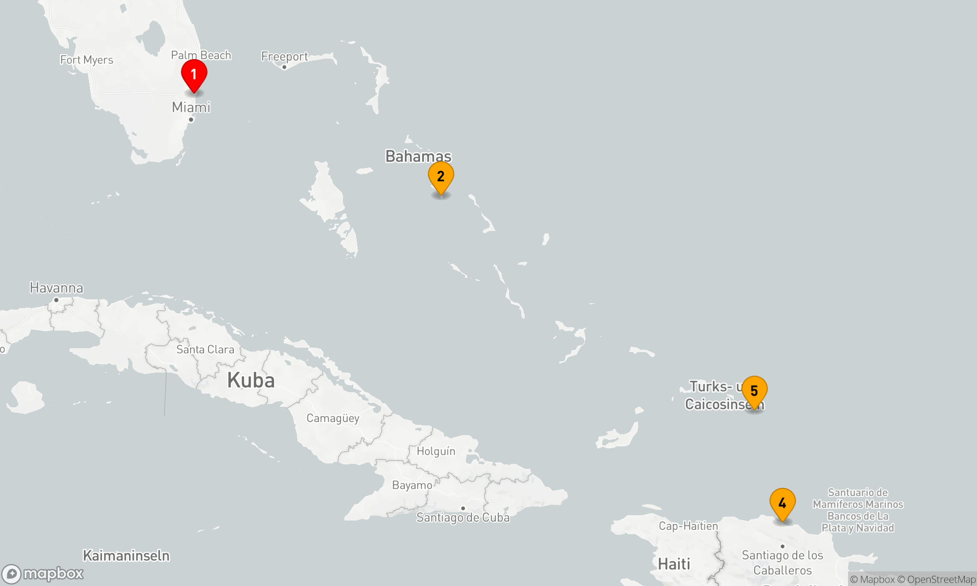 Route 7 Nächte - Östliche Karibik mit Bahamas