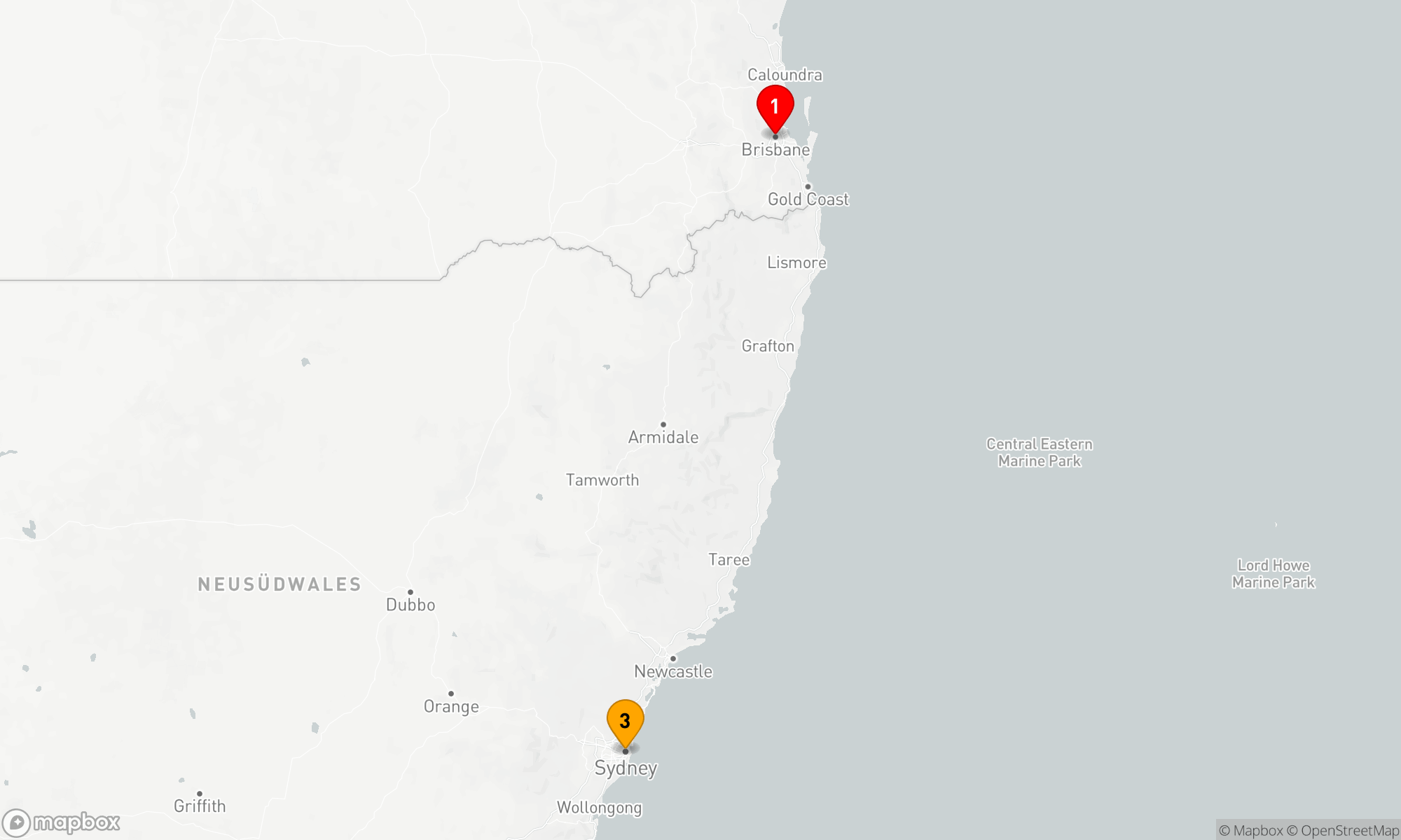 Route 2 Nächte - Australien Seacation