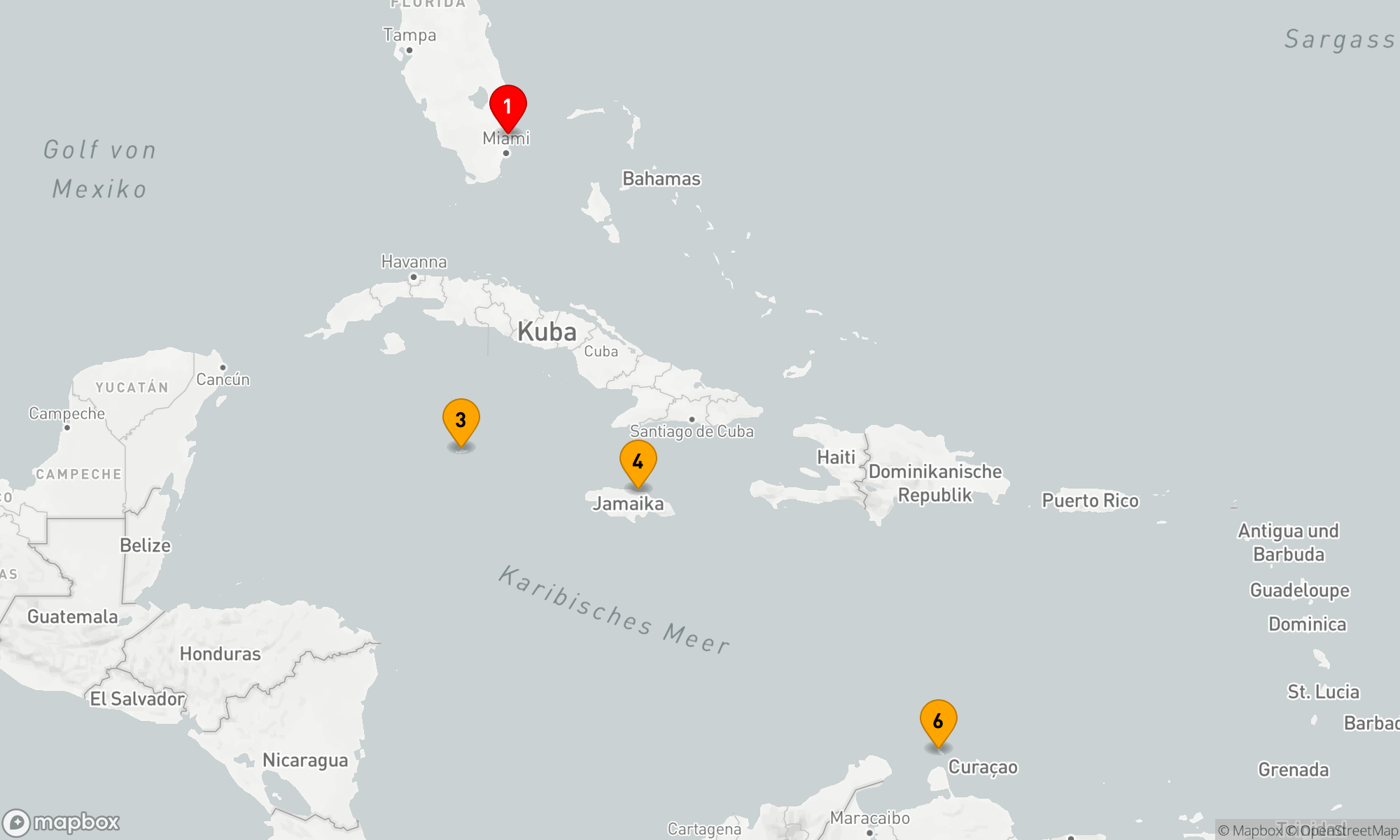 Route 8 Nächte - Südliche Karibik mit Aruba