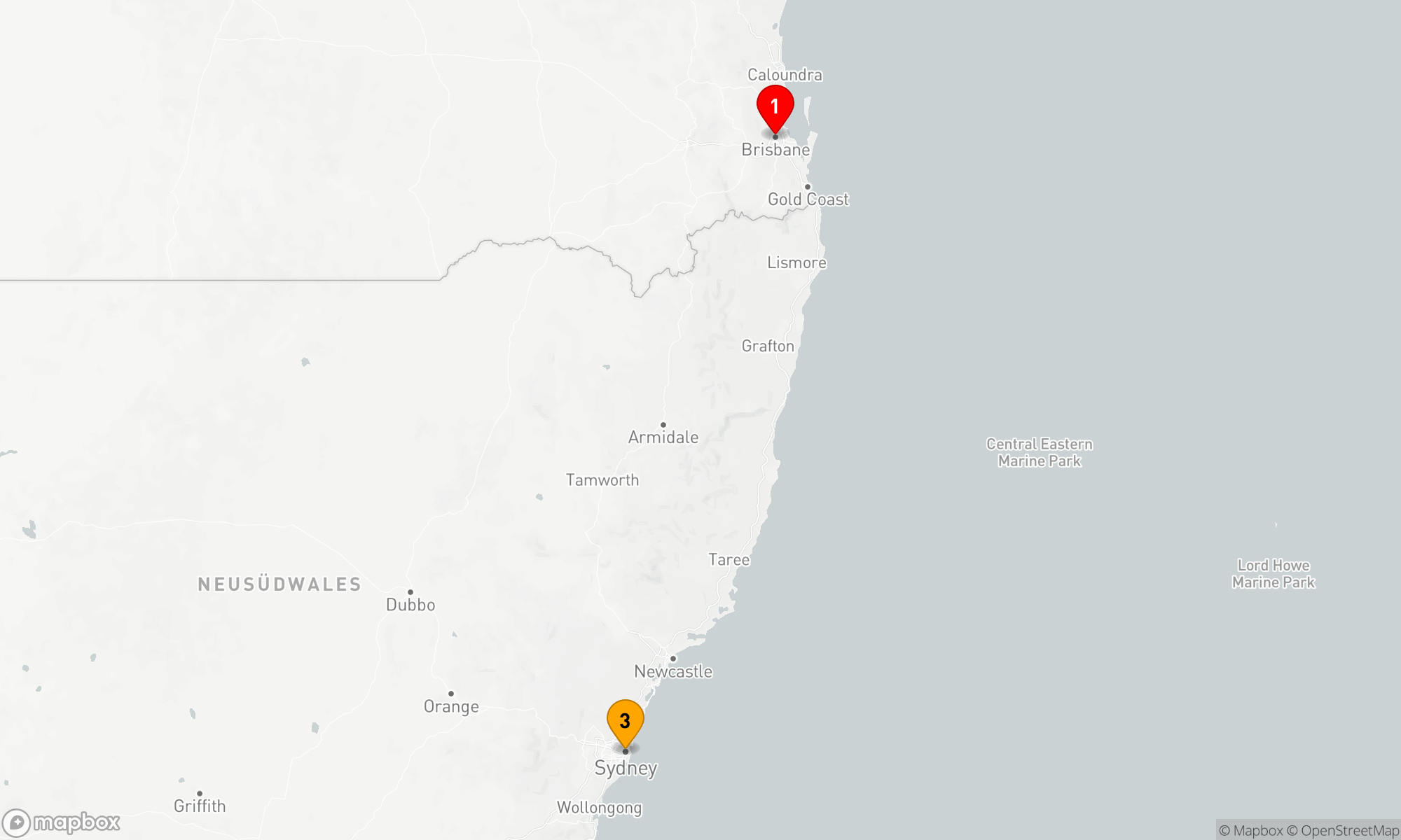 Route 2 Nächte - Australien Seacation