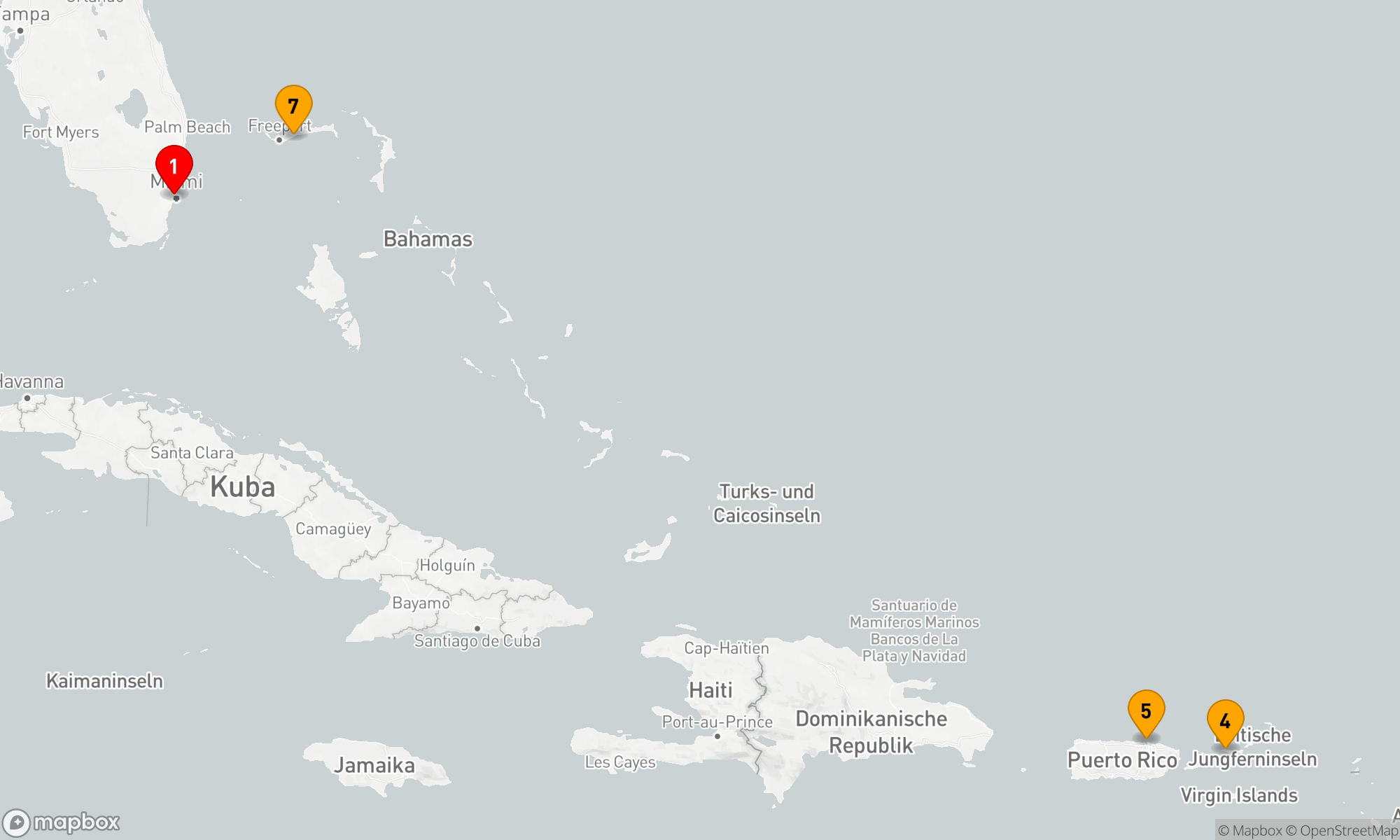 Route 7 Nächte - ÖSTLICHE KARIBIK