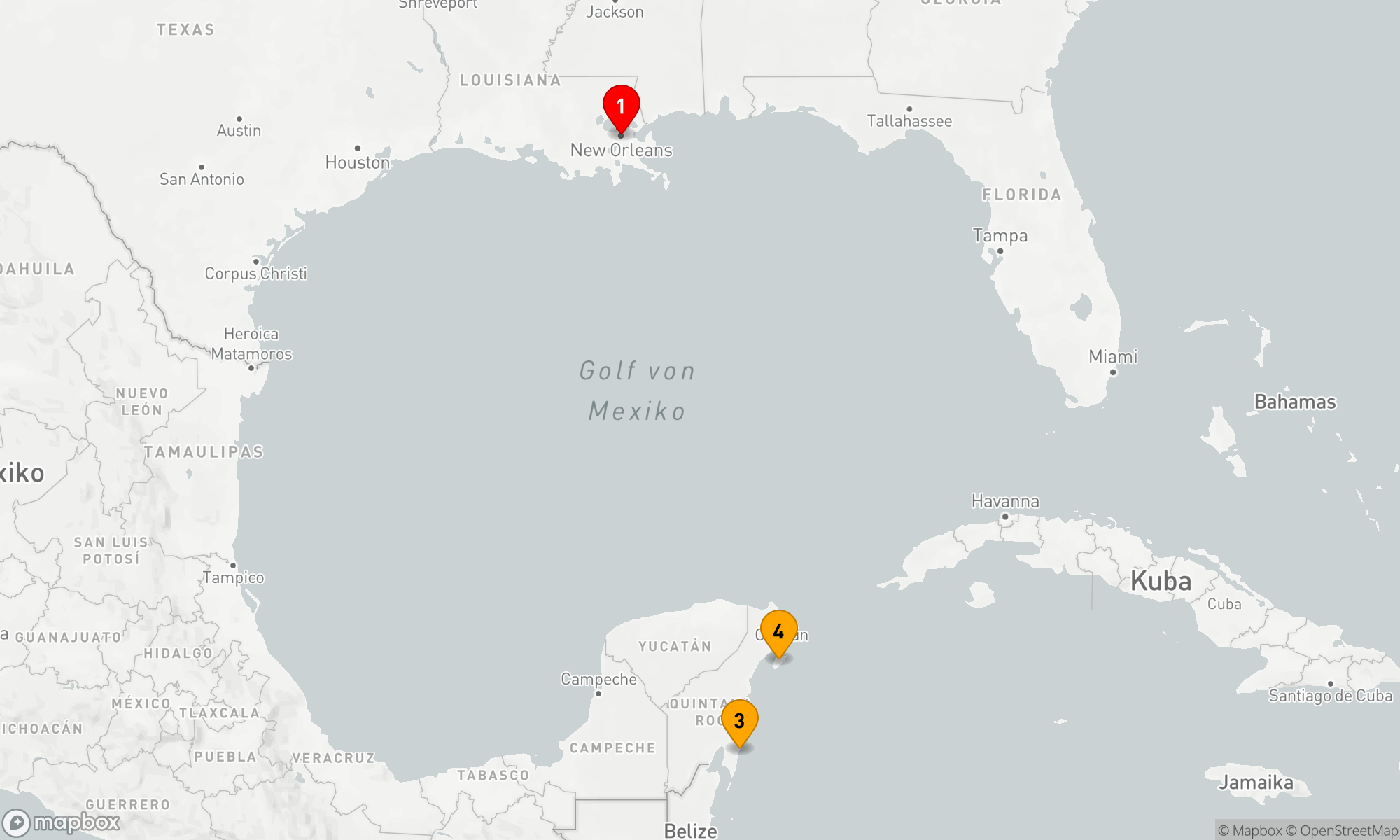Route 5 Nächte - WESTLICHE KARIBIK