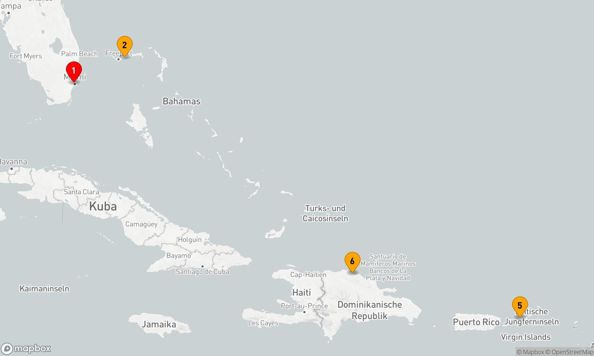 Route 7 Nächte - ÖSTLICHE KARIBIK