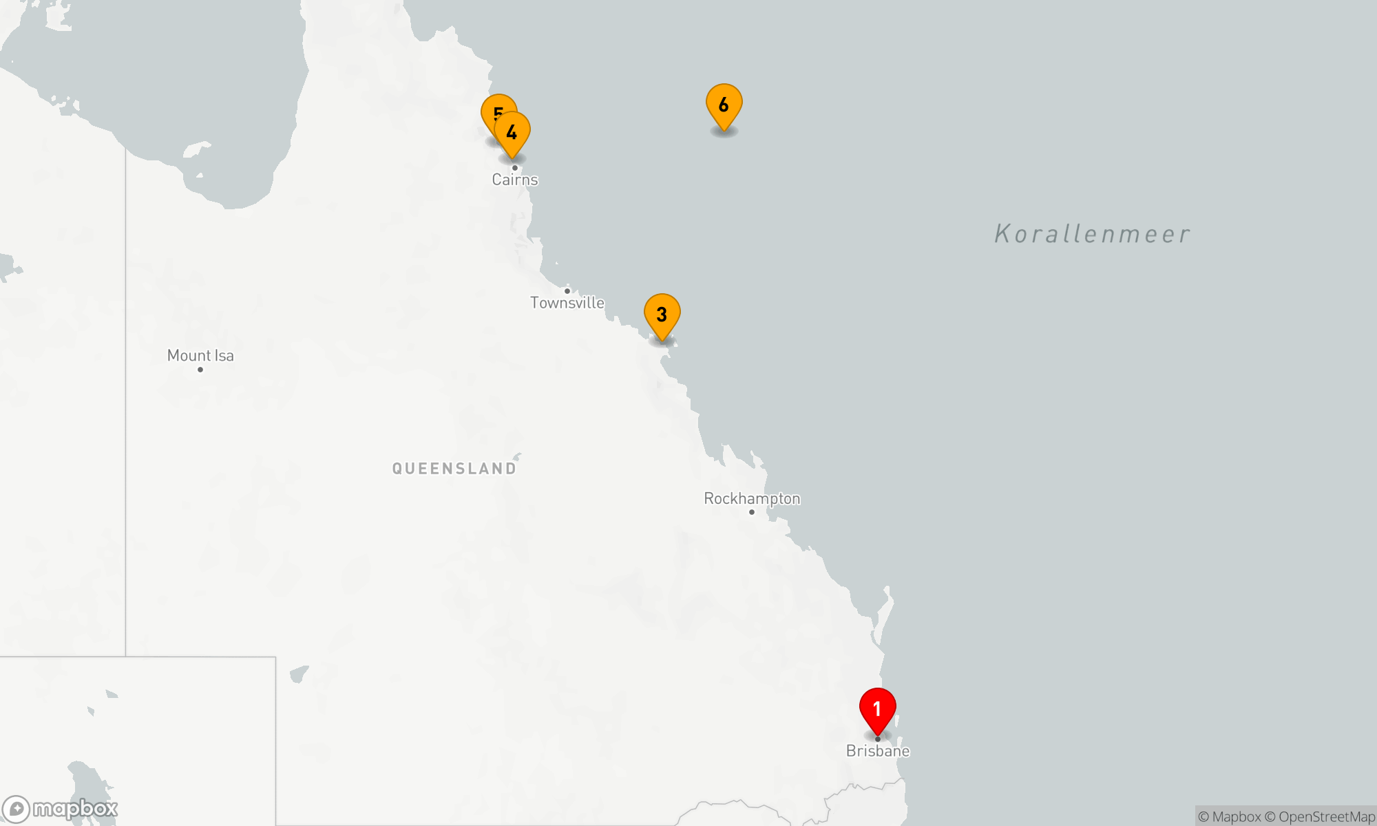Route 7 Nächte - GREAT BARRIER REEF