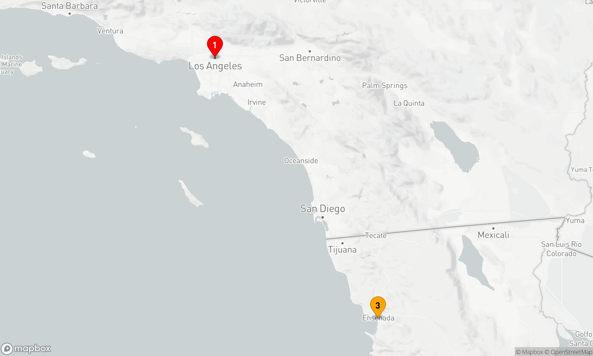 Route 4 Nächte - BAJA MEXIKO