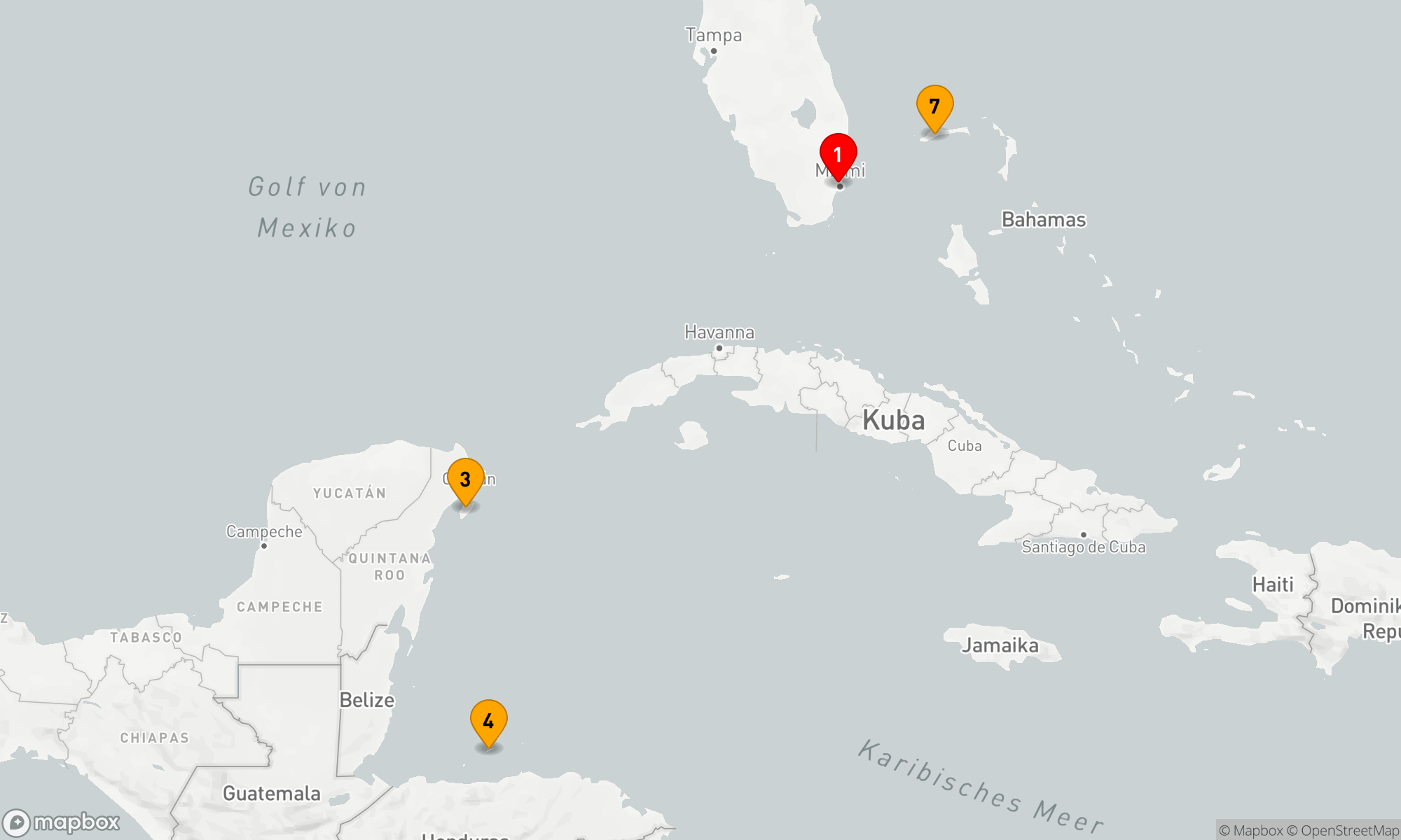 Route 7 Nächte - WESTLICHE KARIBIK