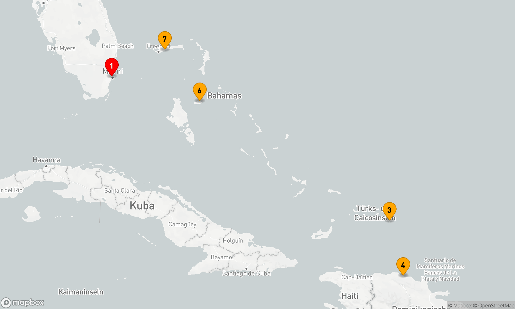 Route 7 Nächte - ÖSTLICHE KARIBIK