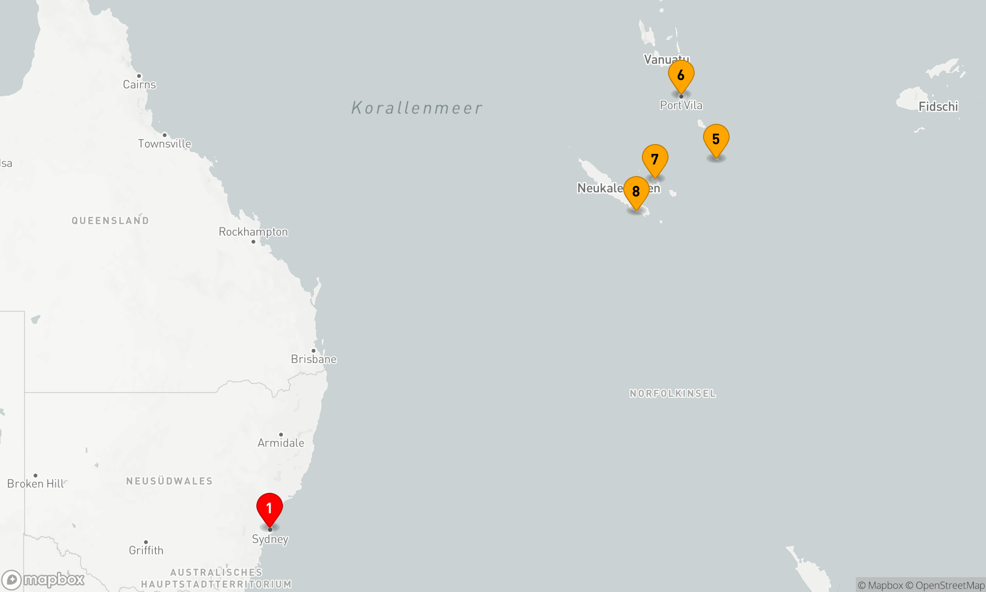 Route 10 Nächte - VANUATU & NEUKALEDONIEN