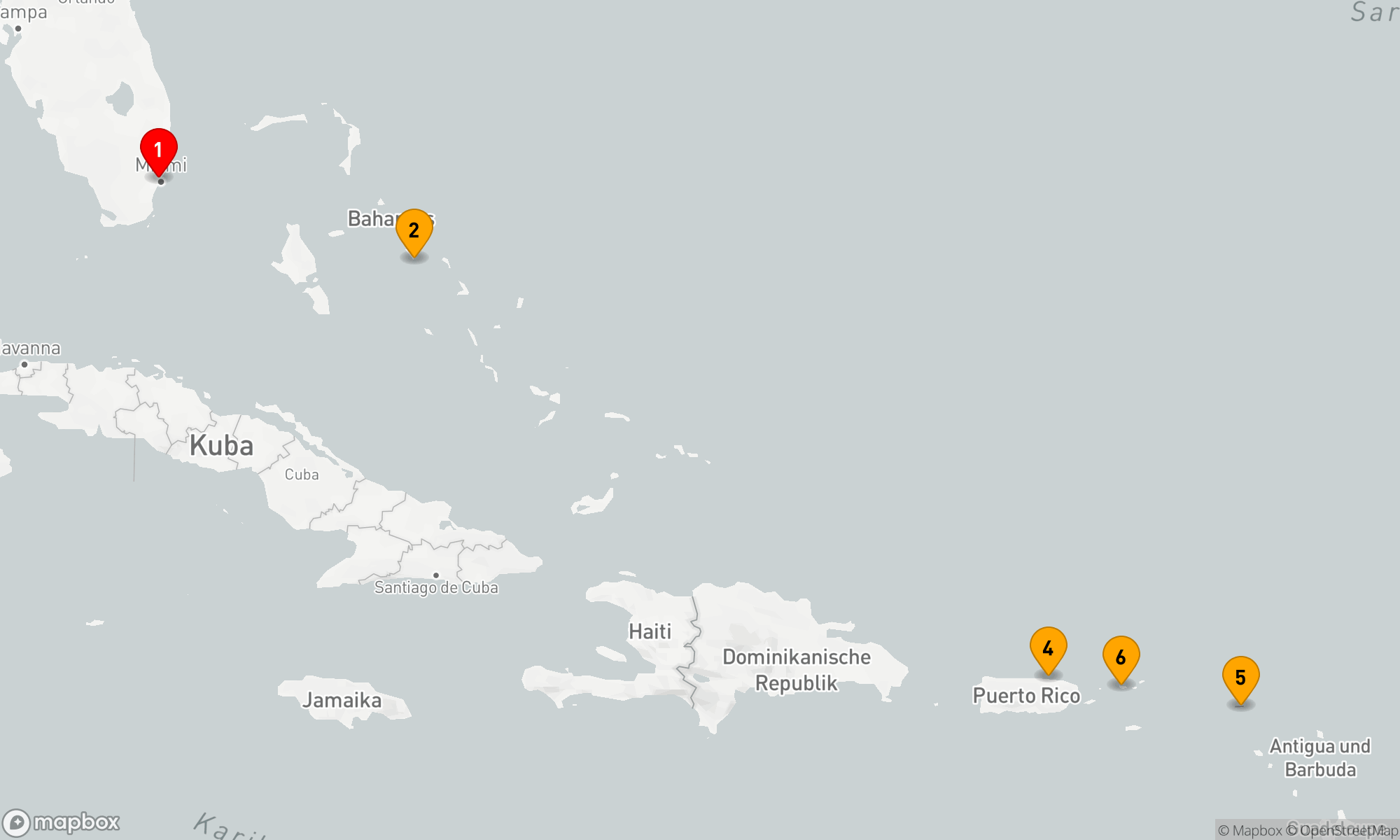 Route 8 Nächte - ÖSTLICHE KARIBIK