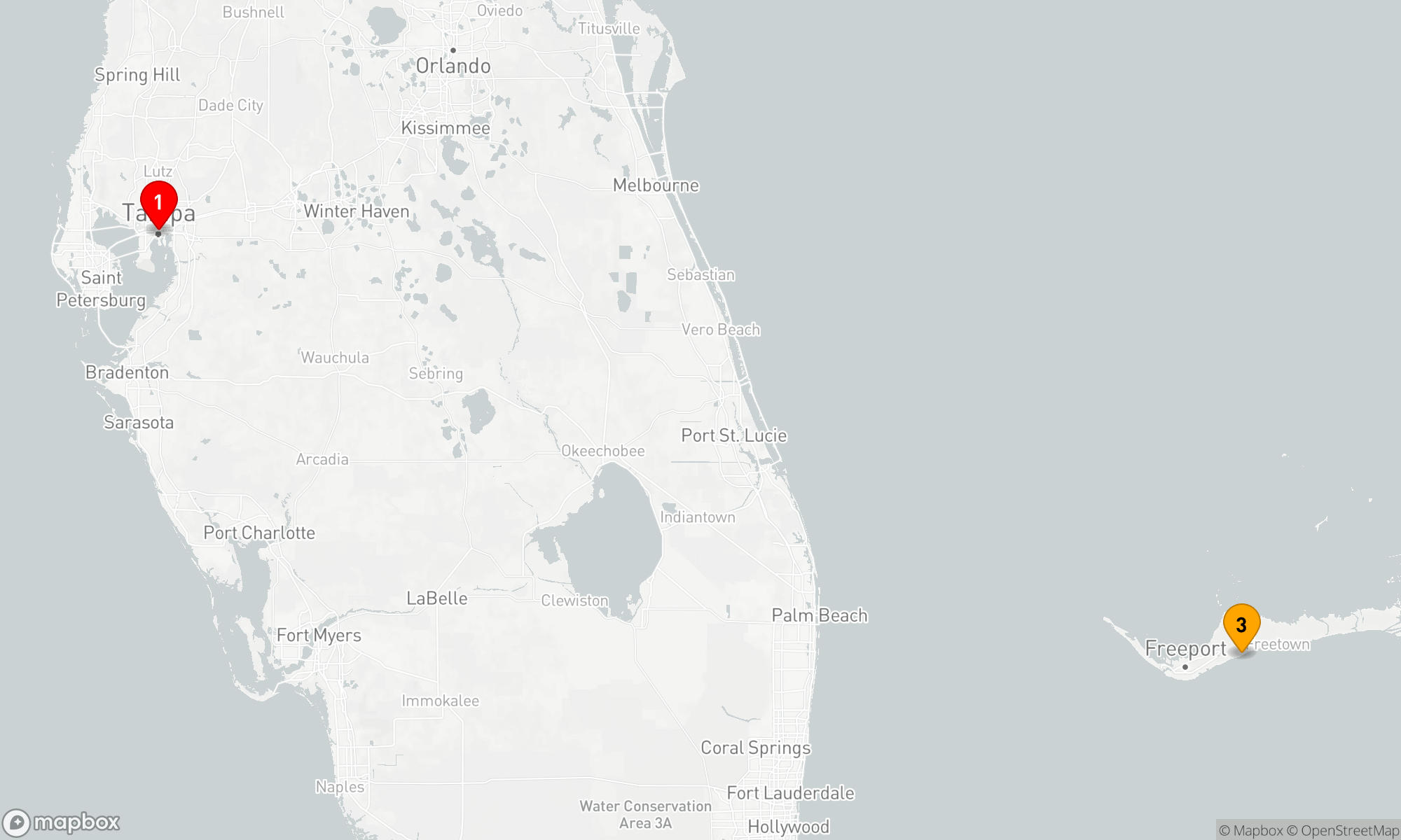 Route 4 Nächte - BAHAMAS