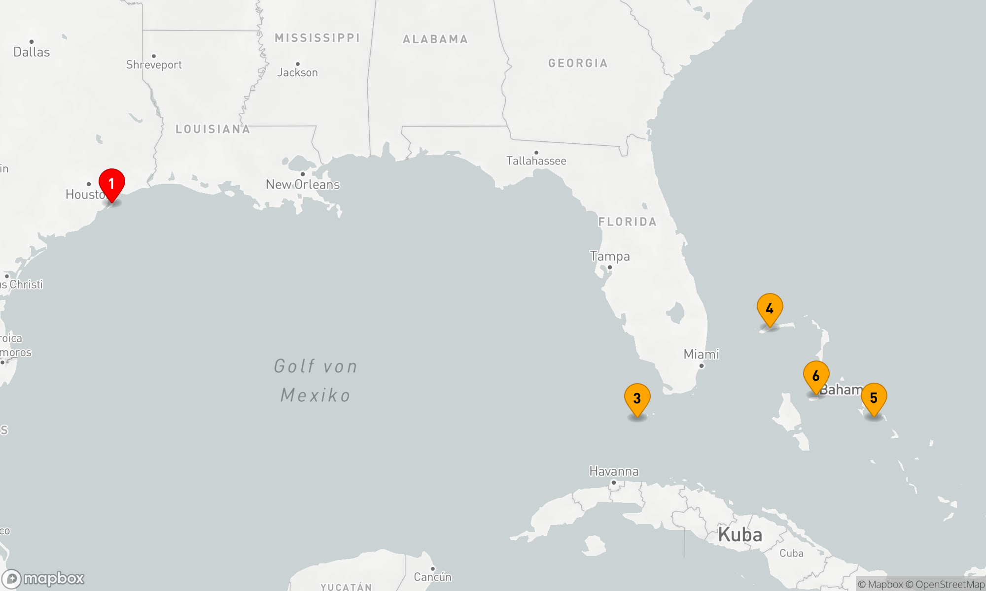 Route 8 Nächte - BAHAMAS