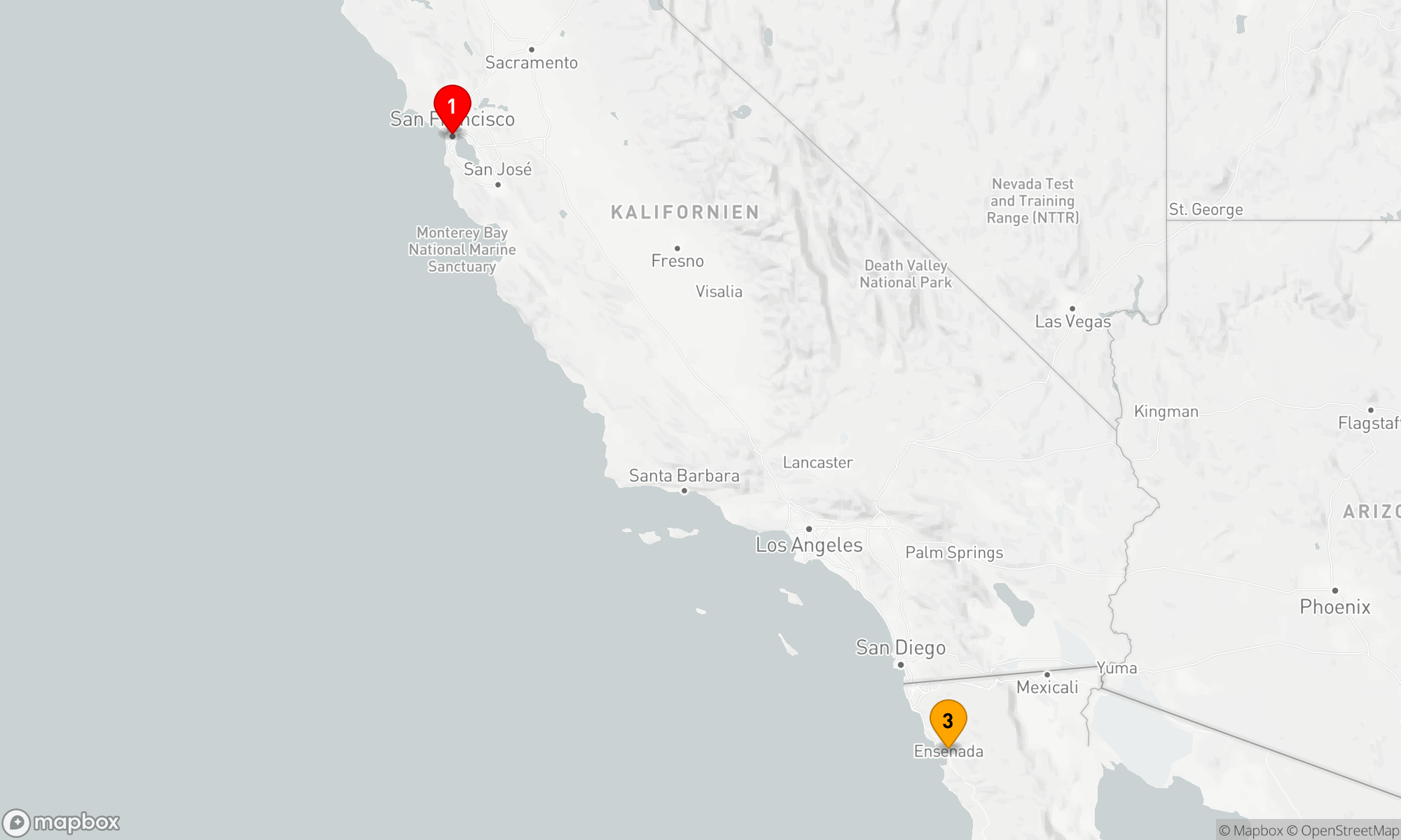 Route 4 Nächte - BAJA MEXIKO