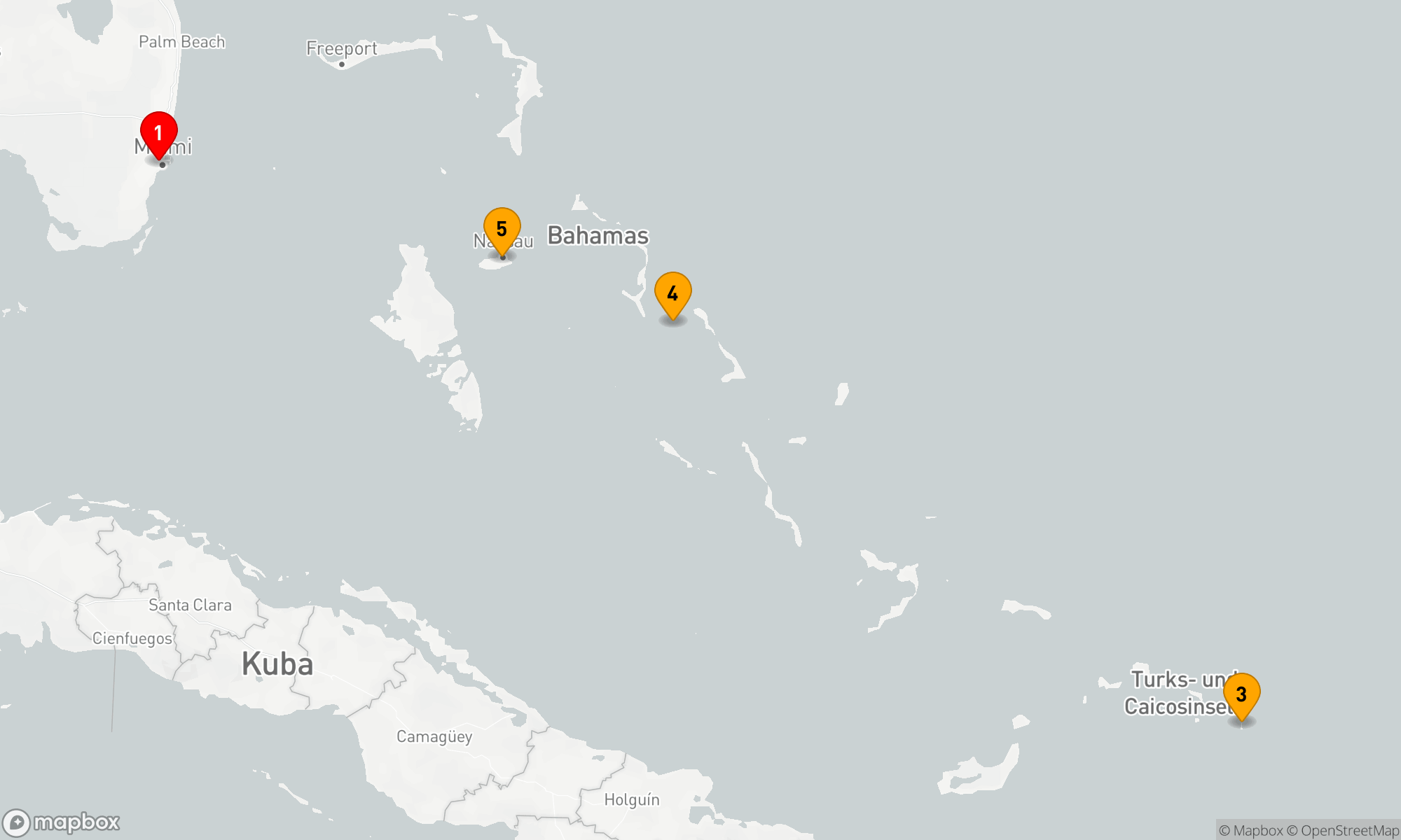 Route 5 Nächte - ÖSTLICHE KARIBIK