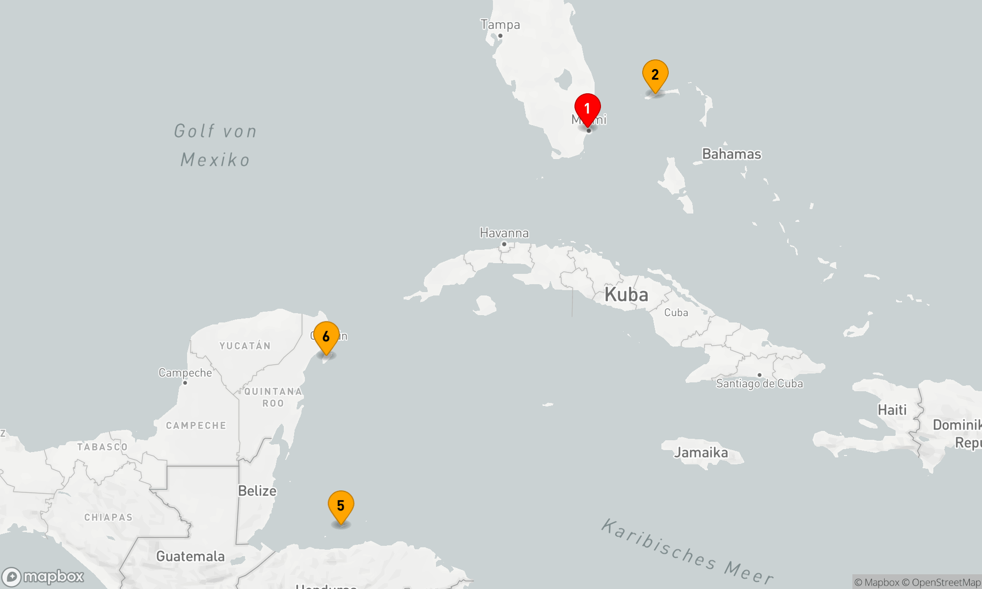 Route 7 Nächte - WESTLICHE KARIBIK