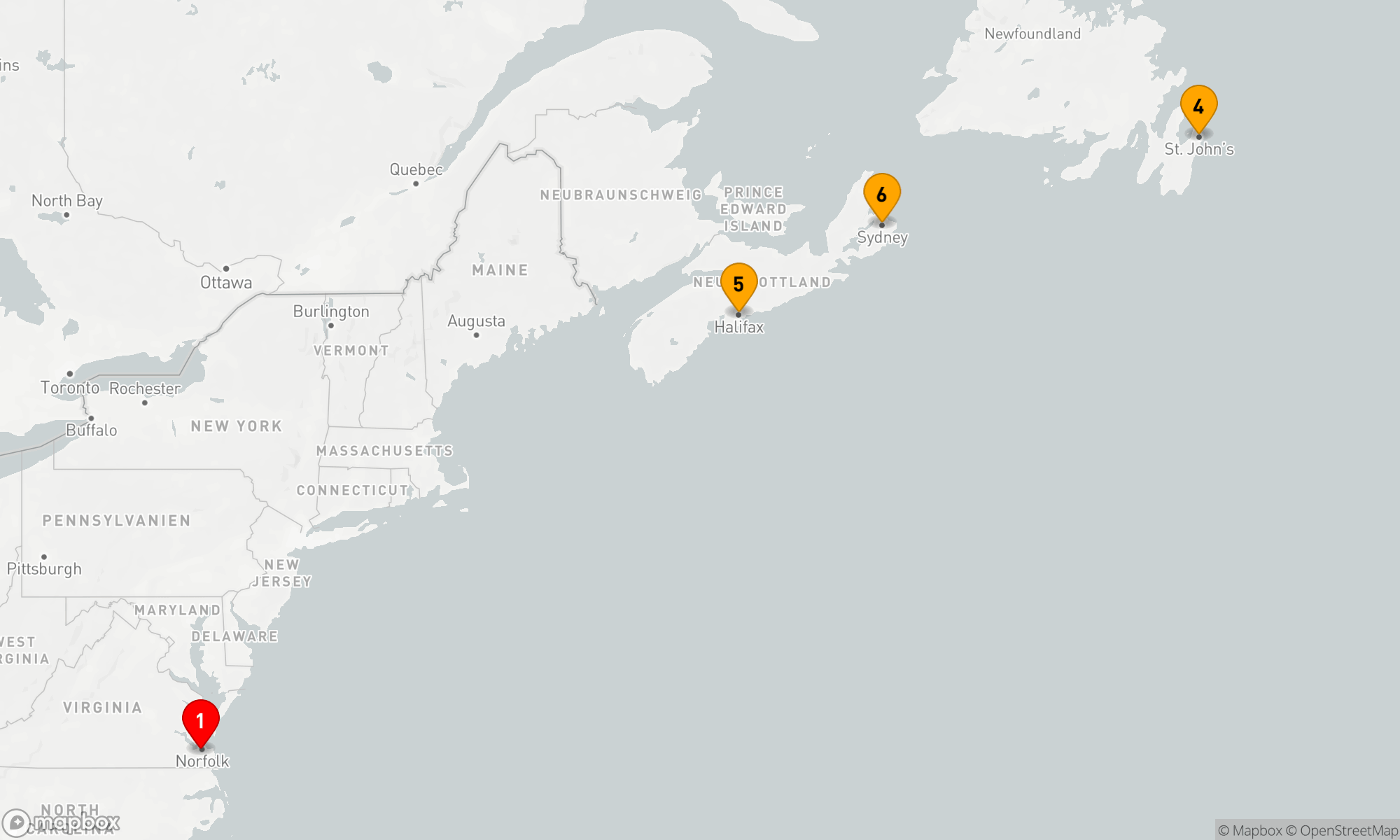 Route 8 Nächte - CANADA