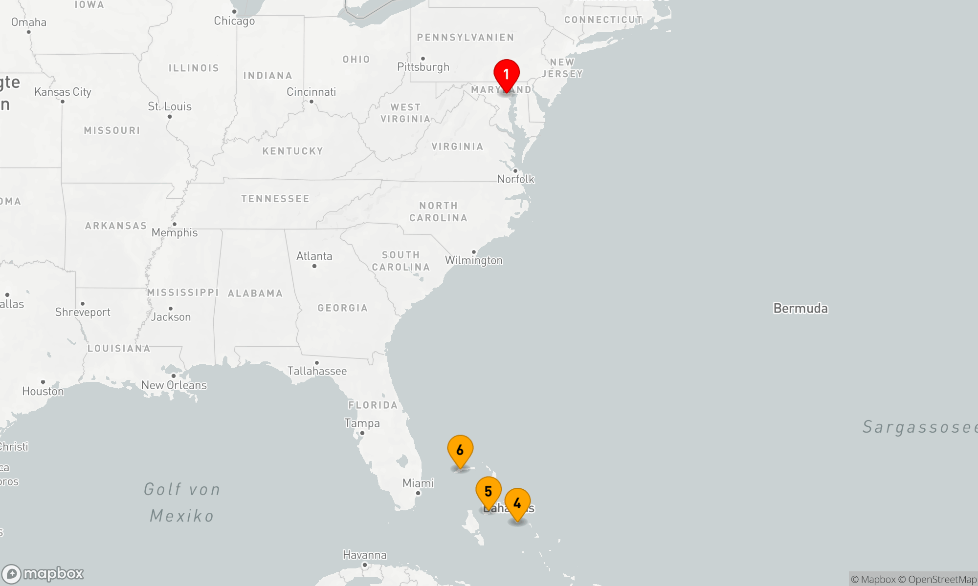 Route 7 Nächte - BAHAMAS