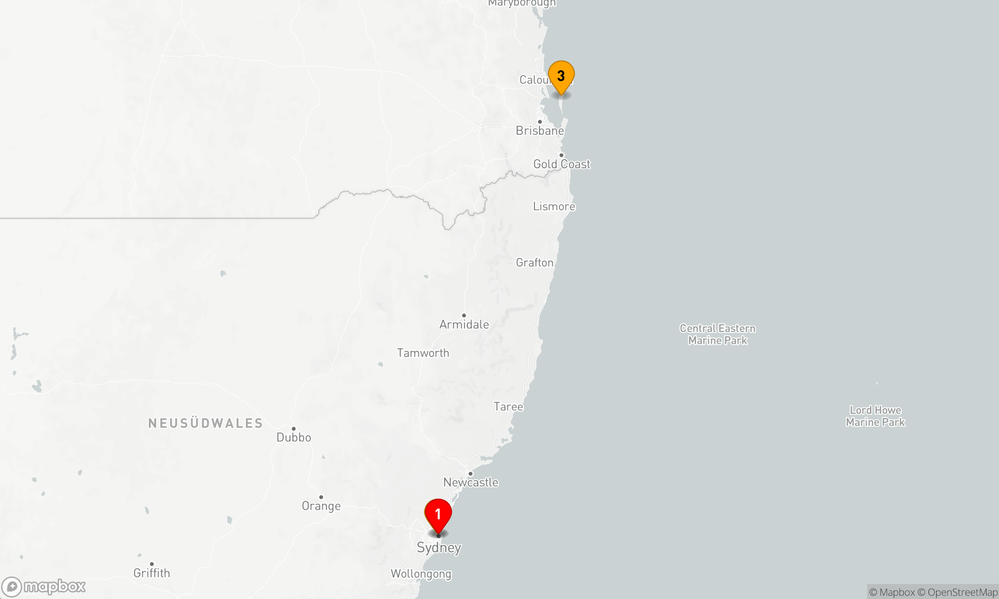 Route 4 Nächte - MORETON INSEL