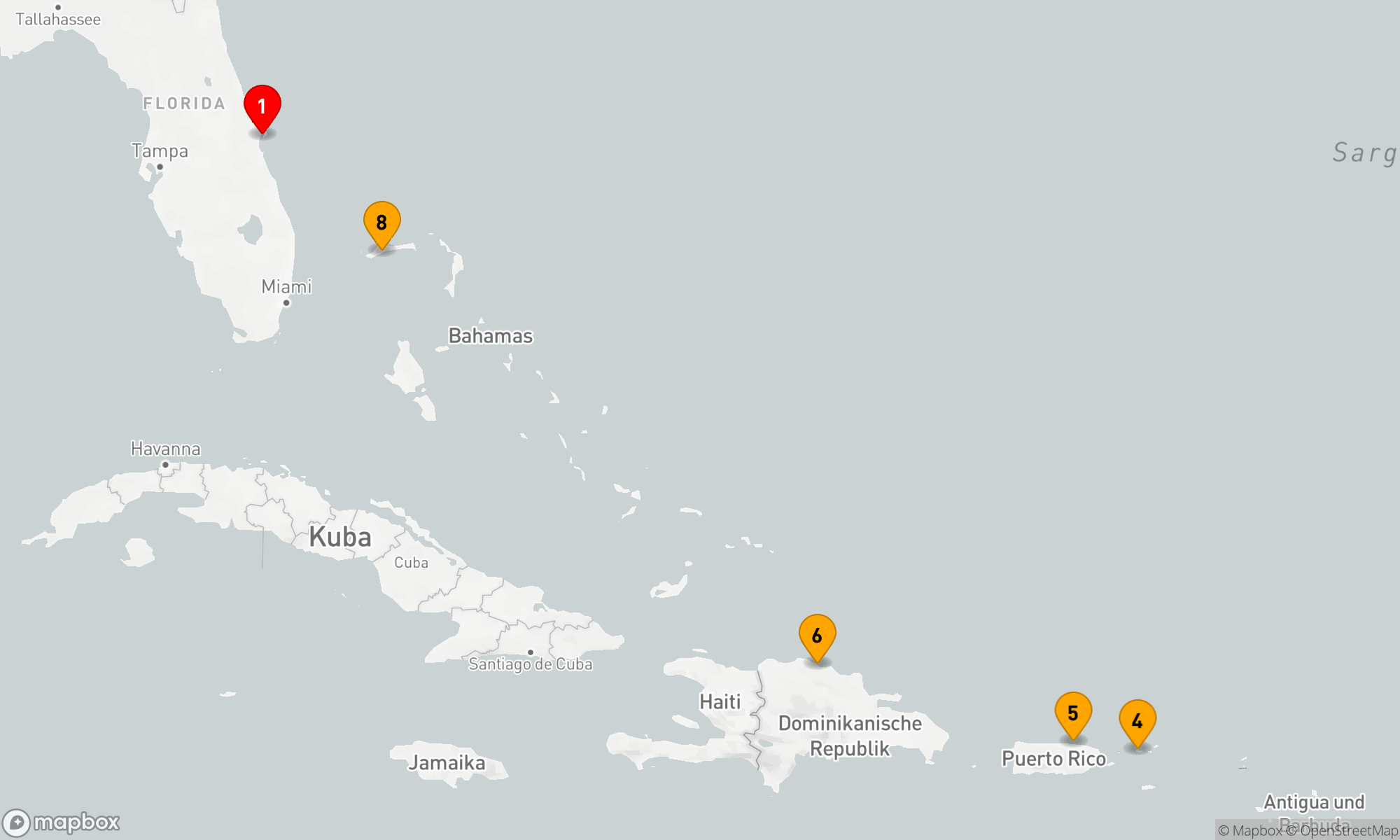 Route 8 Nächte - ÖSTLICHE KARIBIK