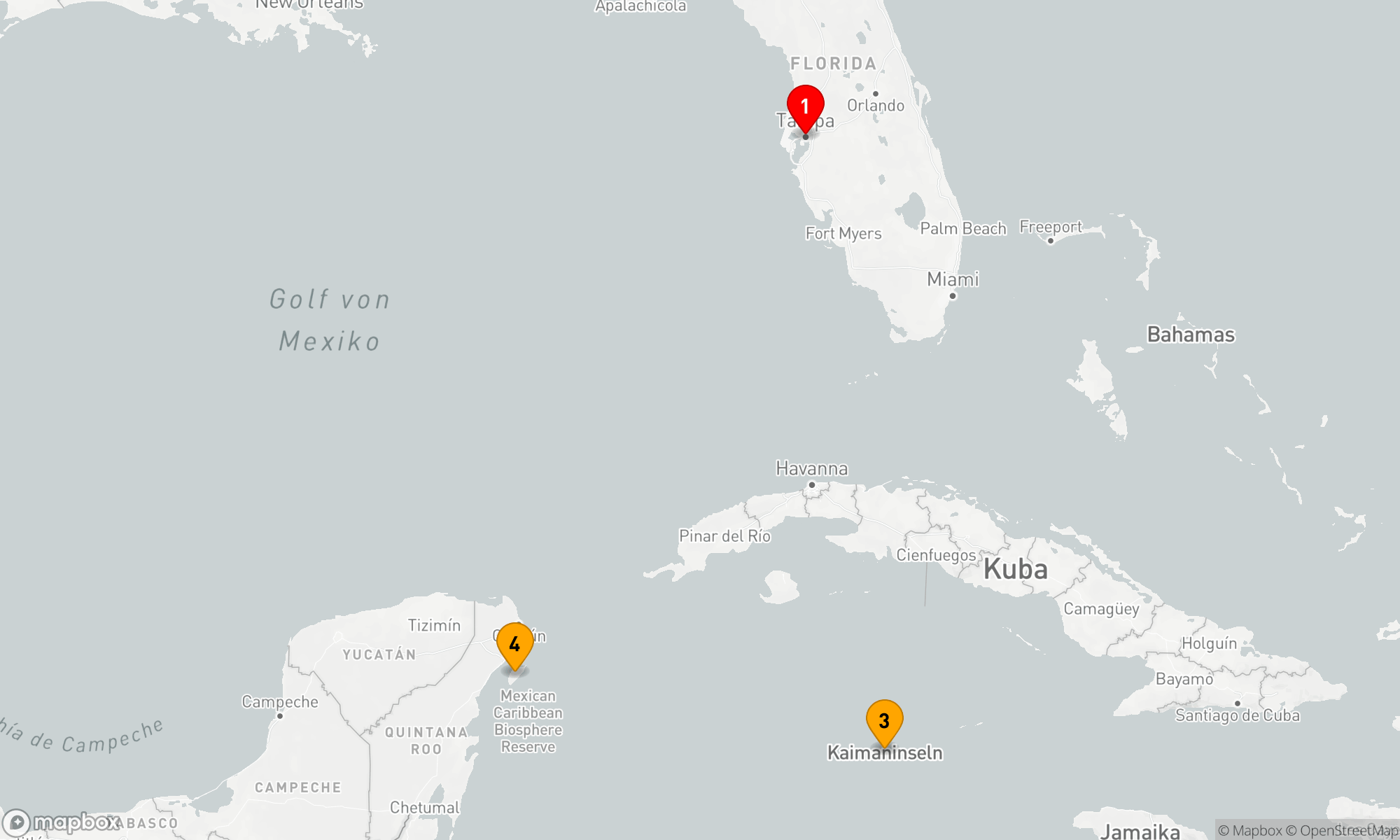 Route 5 Nächte - WESTLICHE KARIBIK