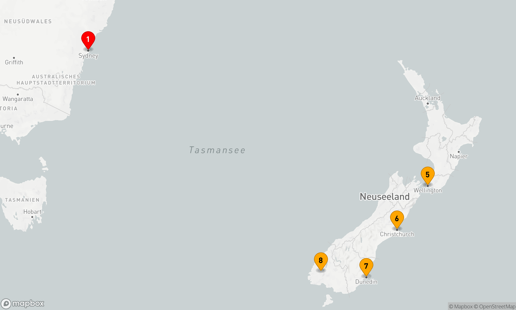 Route 10 Nächte - REISEN - NEUSEELAND