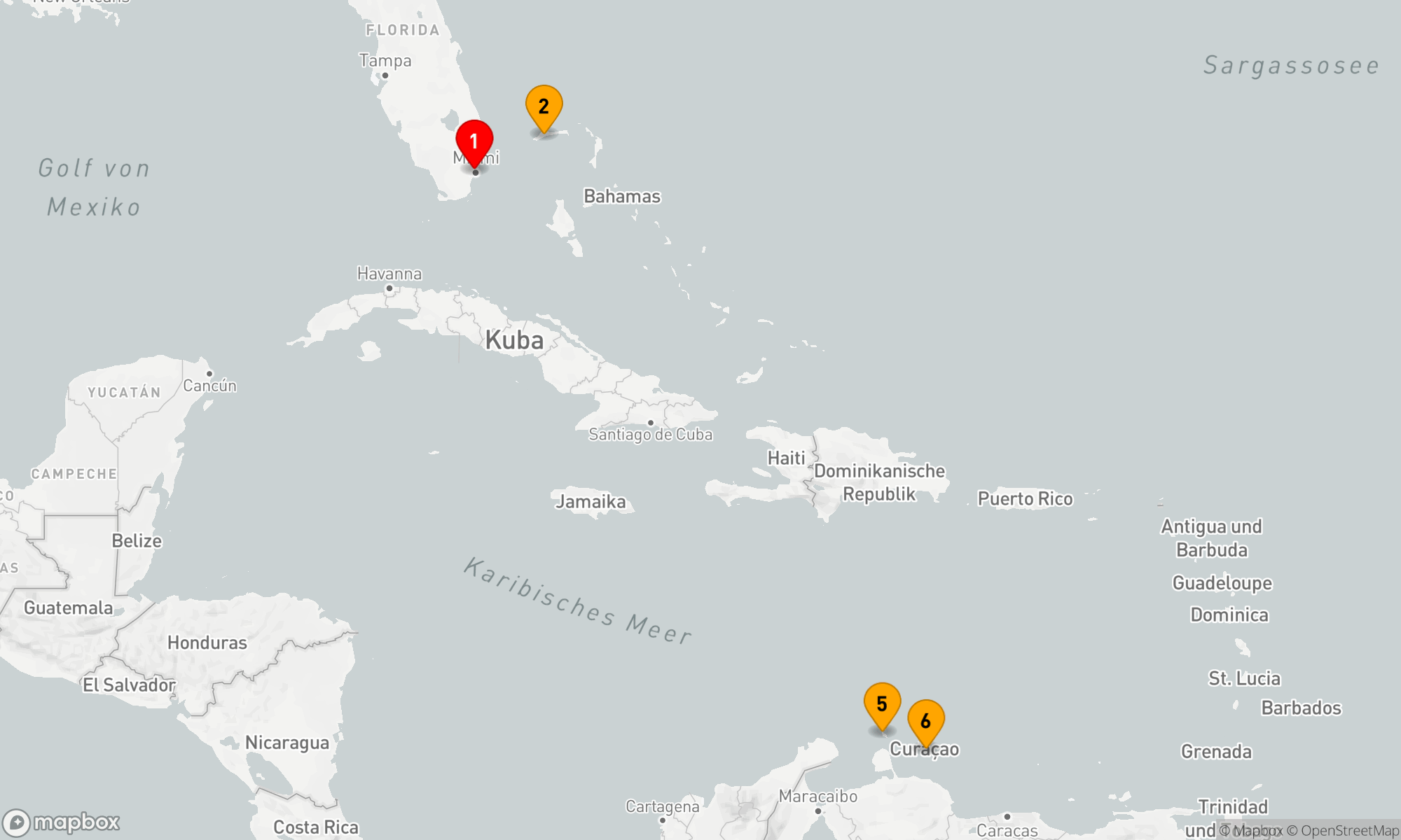 Route 8 Nächte - SÜDLICHE KARIBIK