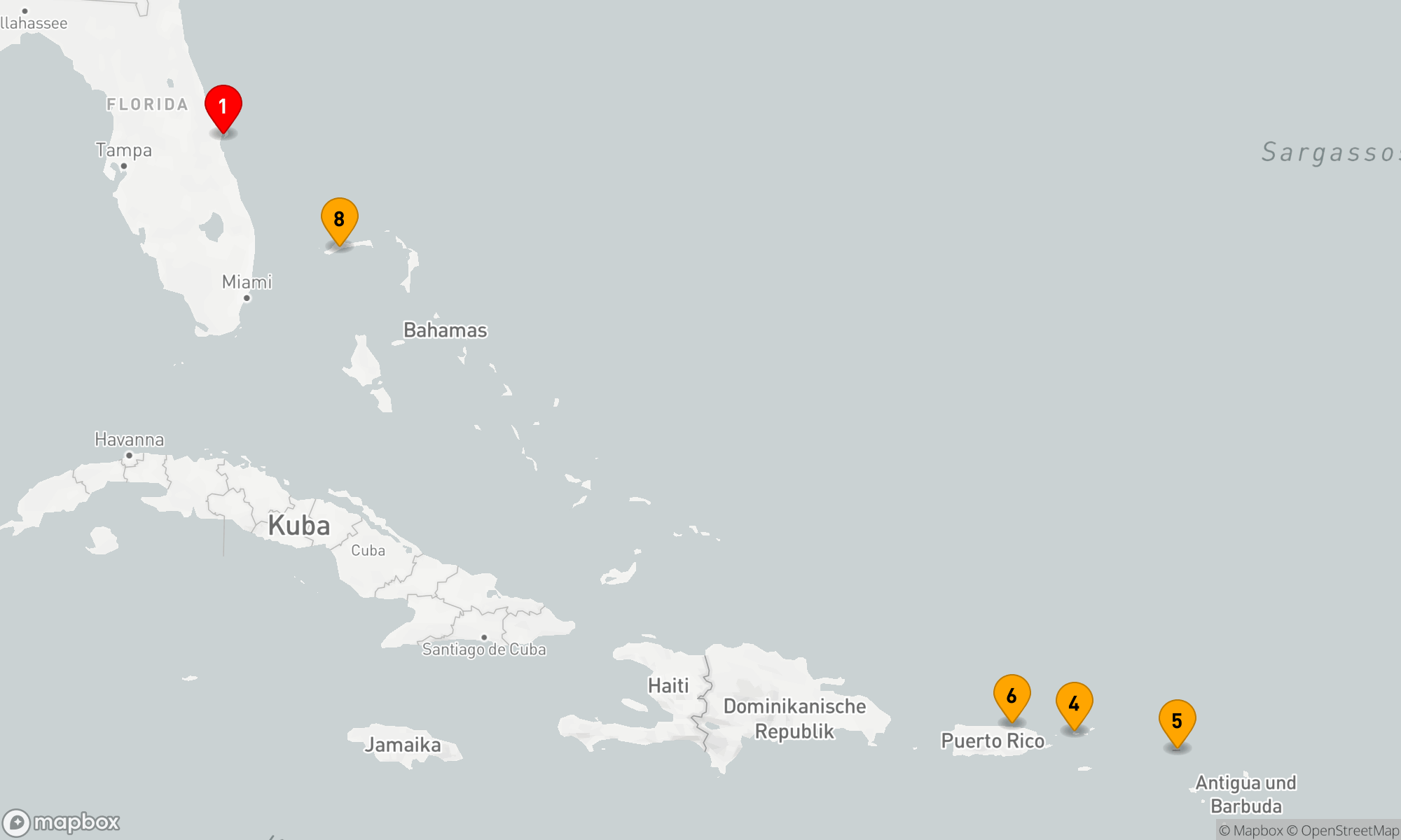 Route 8 Nächte - ÖSTLICHE KARIBIK