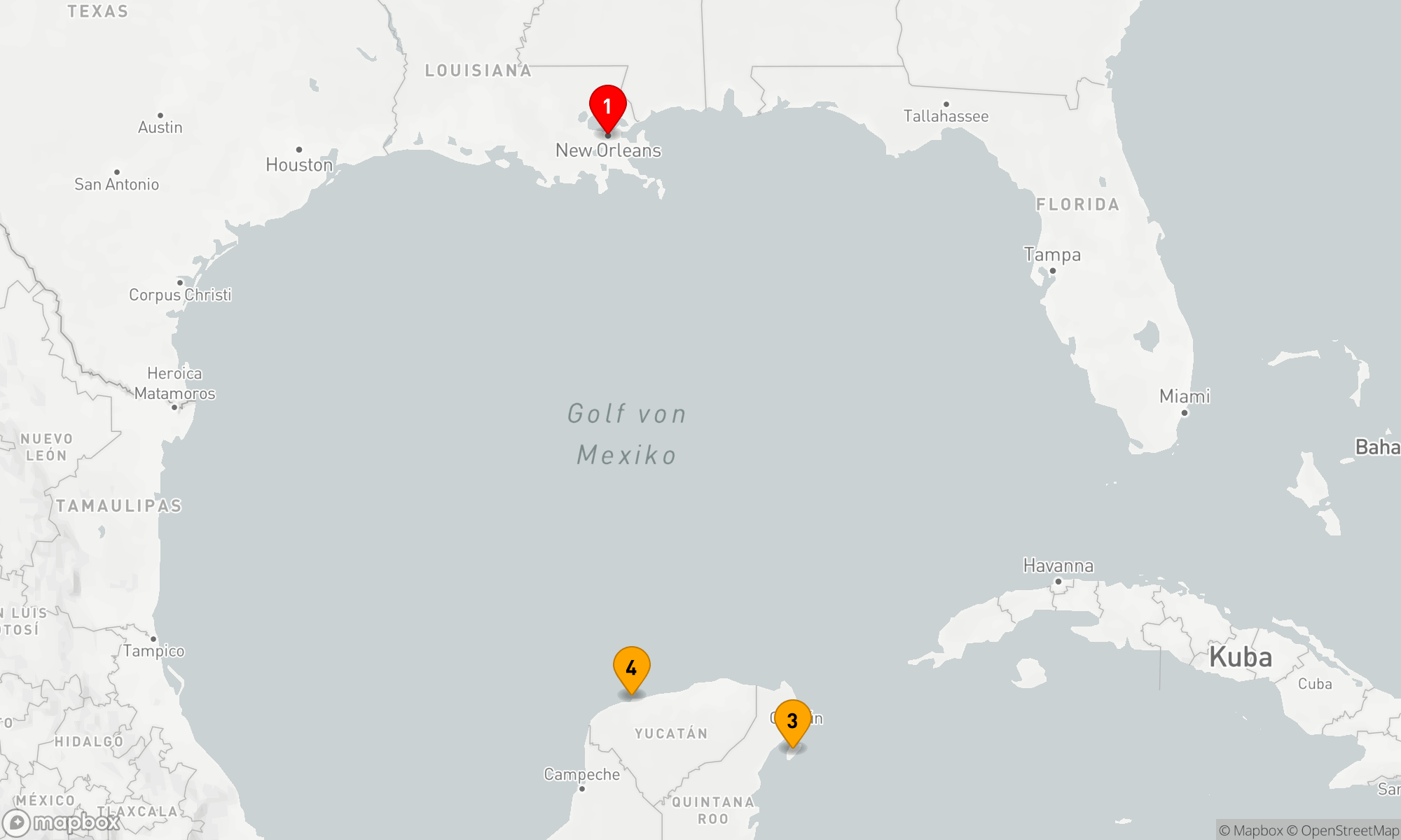 Route 5 Nächte - WESTLICHE KARIBIK