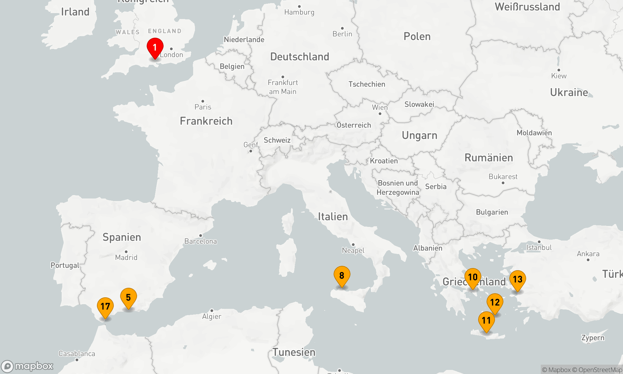 Route 19 Nächte - ENTDECKUNG DES ÖSTLICHEN MITTELMEERS