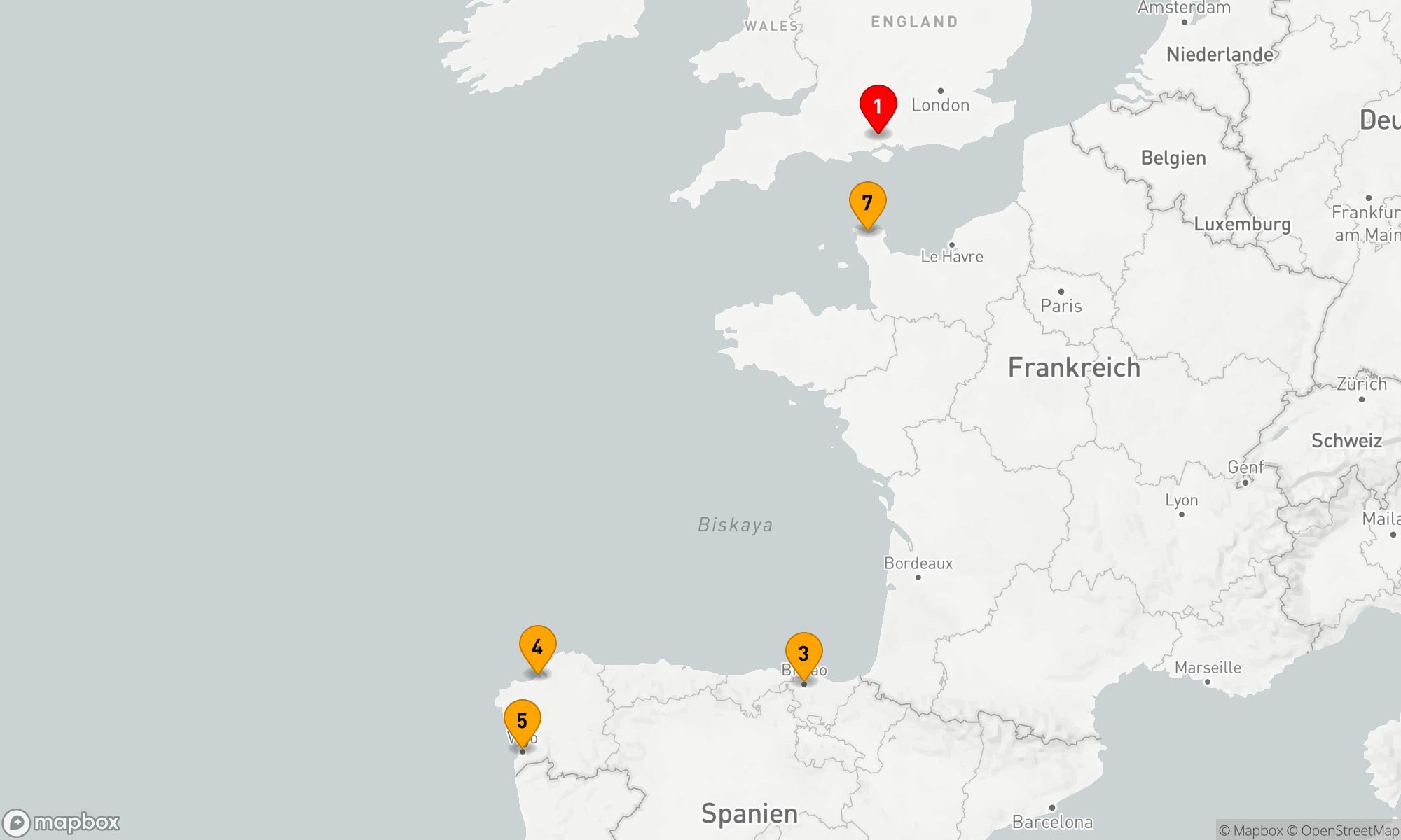 Route 7 Nächte - SPANIEN UND FRANKREICH