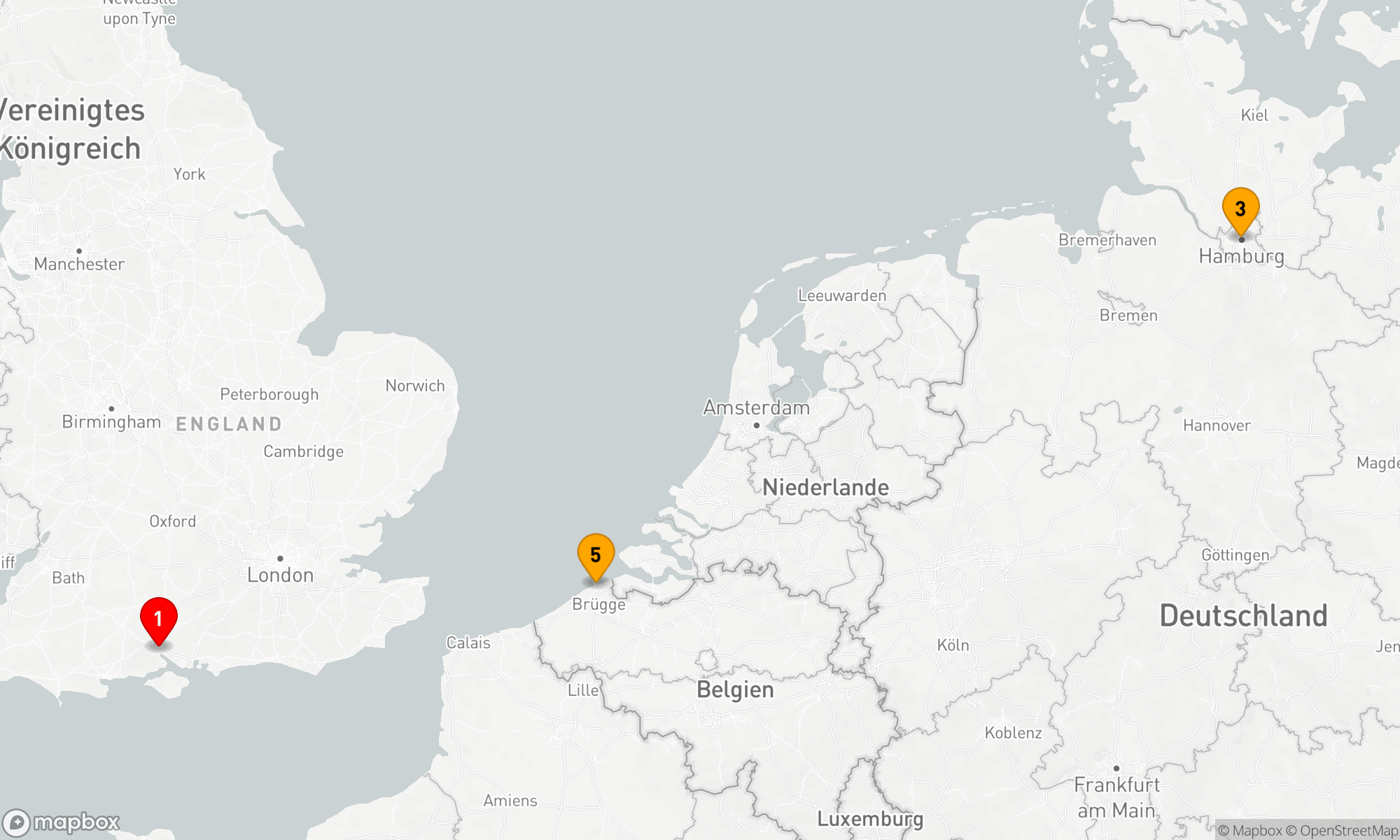 Route 5 Nächte - BELGIEN UND DEUTSCHLAND