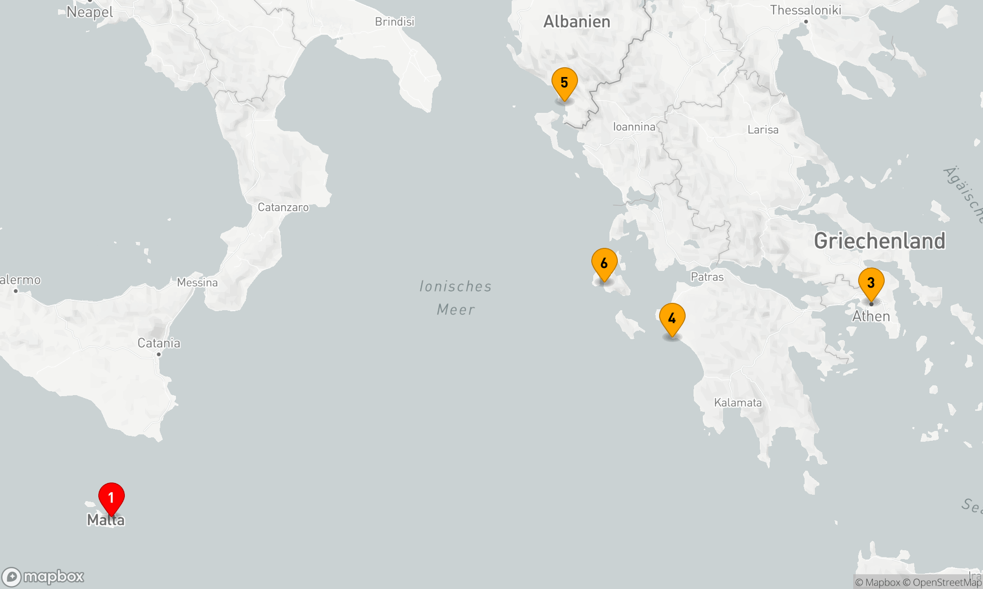 Route 7 Nächte - ÖSTLICHES MITTELMEER FLUG-KREUZFAHRT