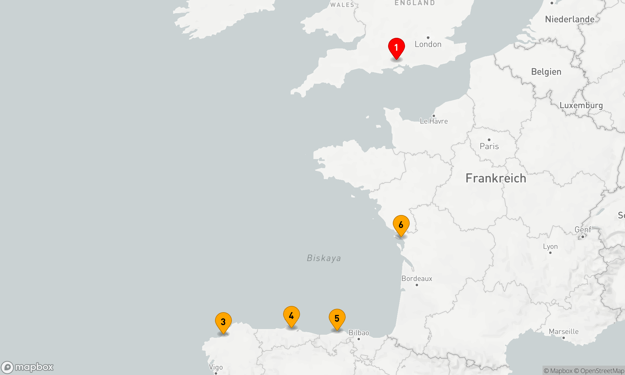Route 7 Nächte - SPANIEN UND FRANKREICH