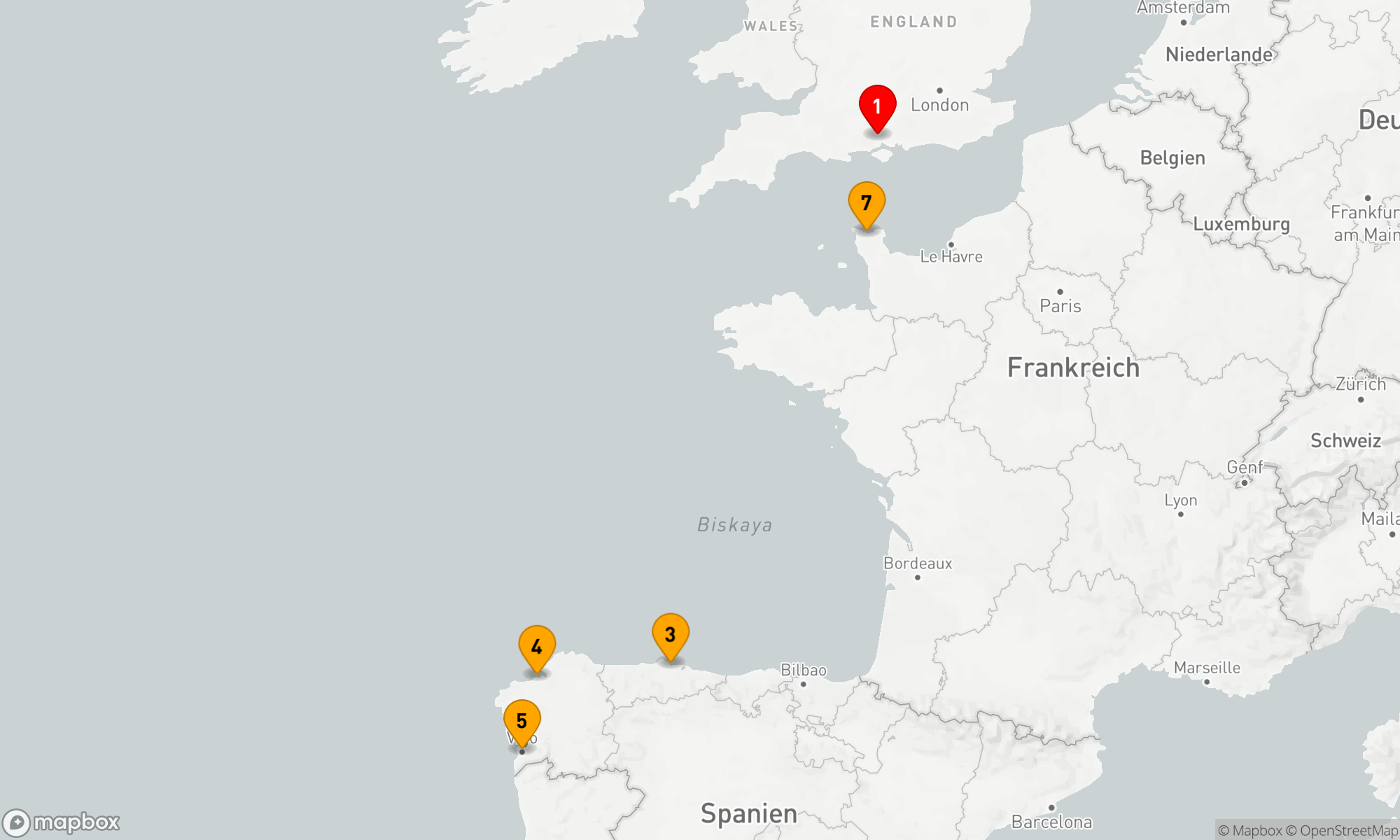 Route 7 Nächte - SPANIEN UND FRANKREICH