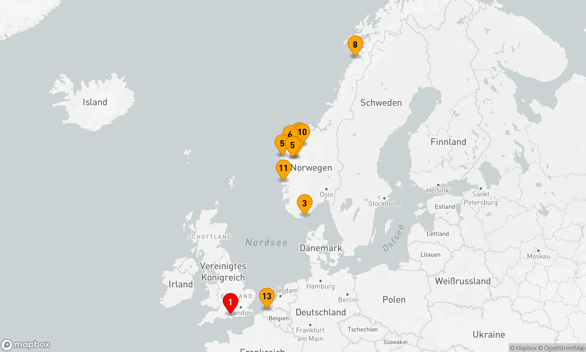 Route 14 Nächte - NORWEGISCHE FJORDE