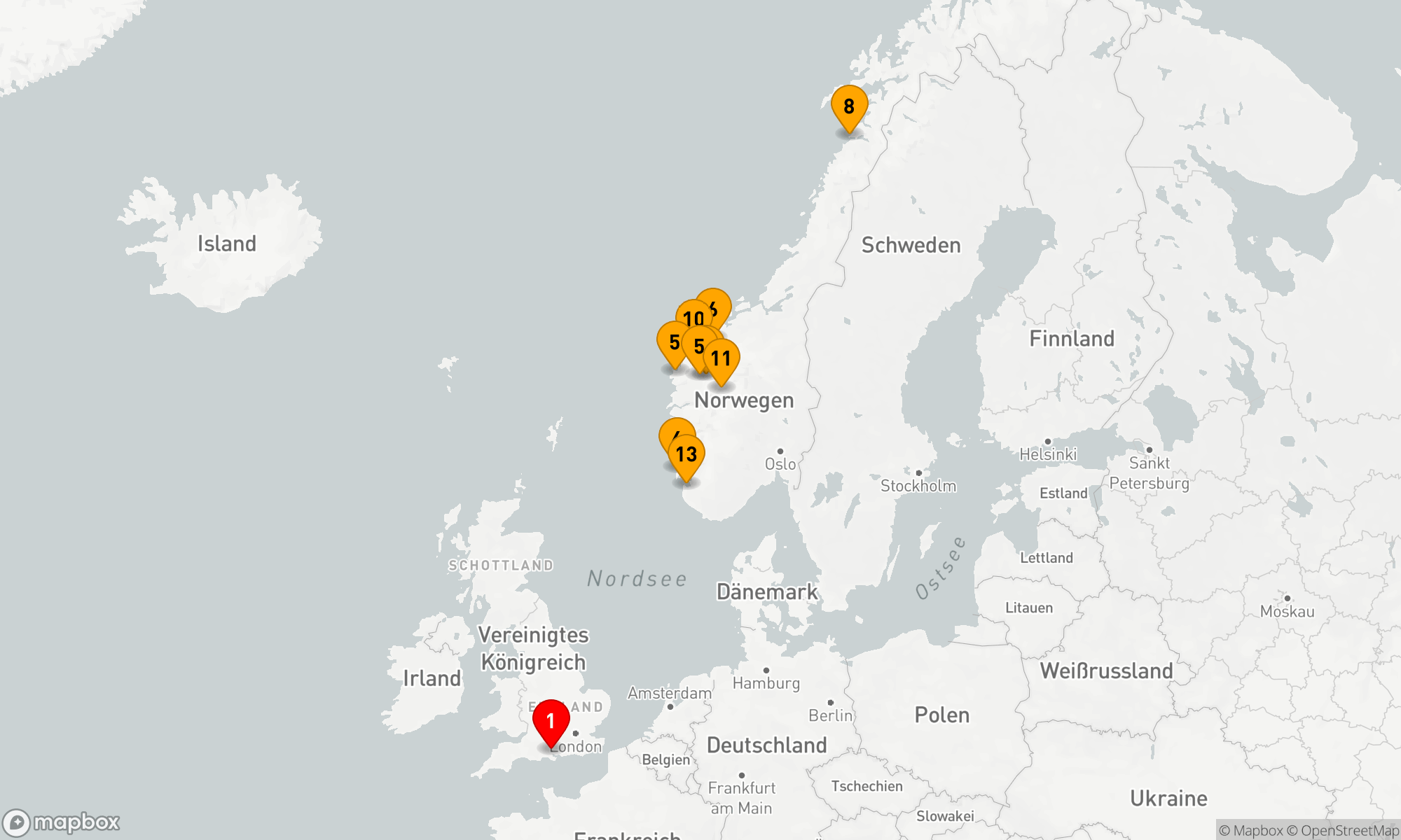 Route 14 Nächte - NORWEGISCHE FJORDE