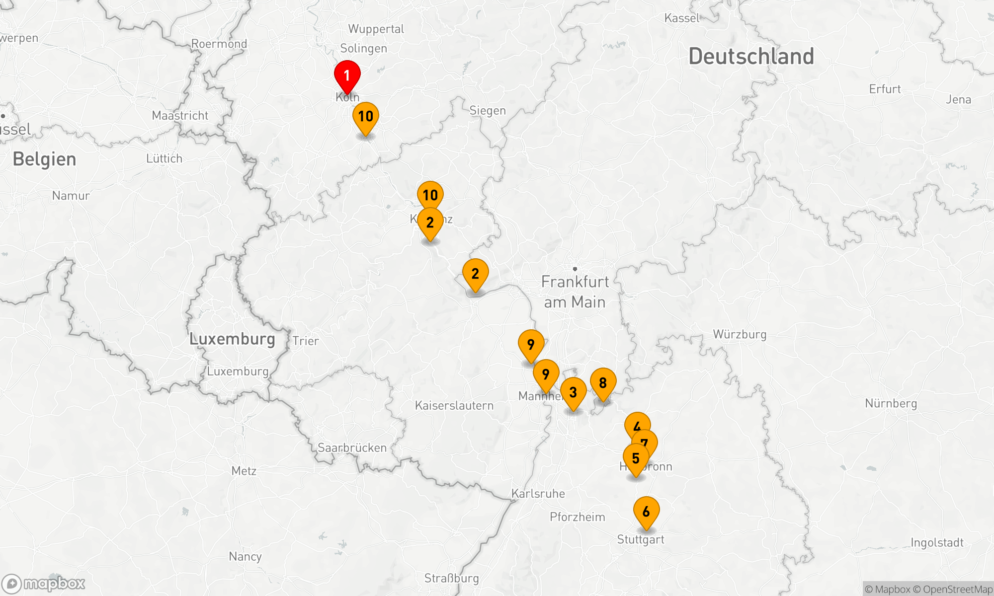 Route 10 Nächte - Rhein-Neckar-Sinfonie