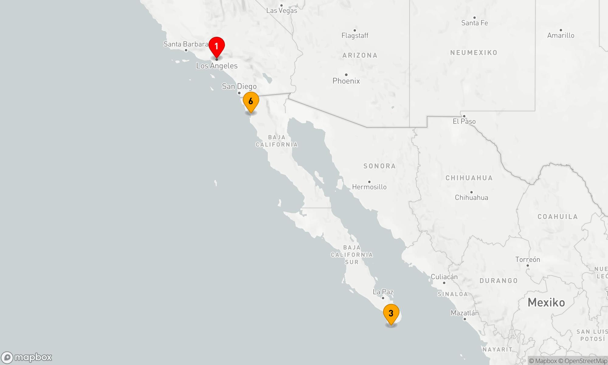 Route 6 Nächte - MEXIKANISCHE RIVIERA