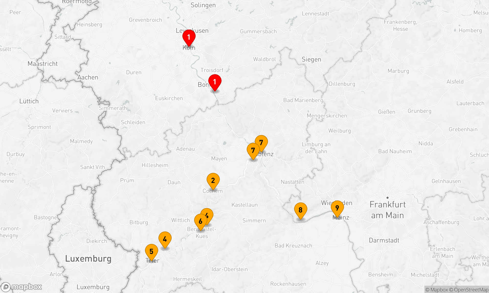 Route 9 Nächte - Traumhafte Mosel