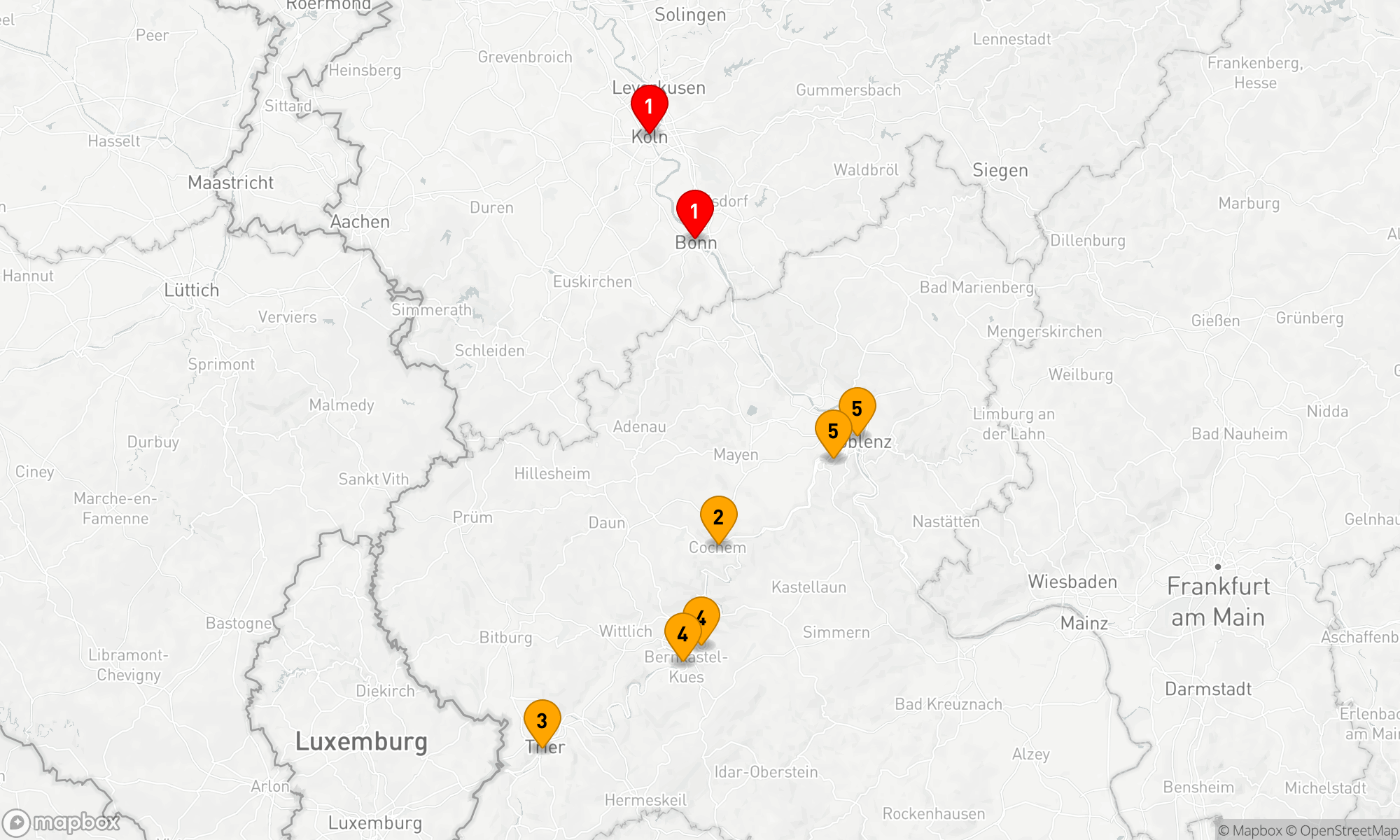 Route 5 Nächte - Weihnachtsmärkte an der Mosel
