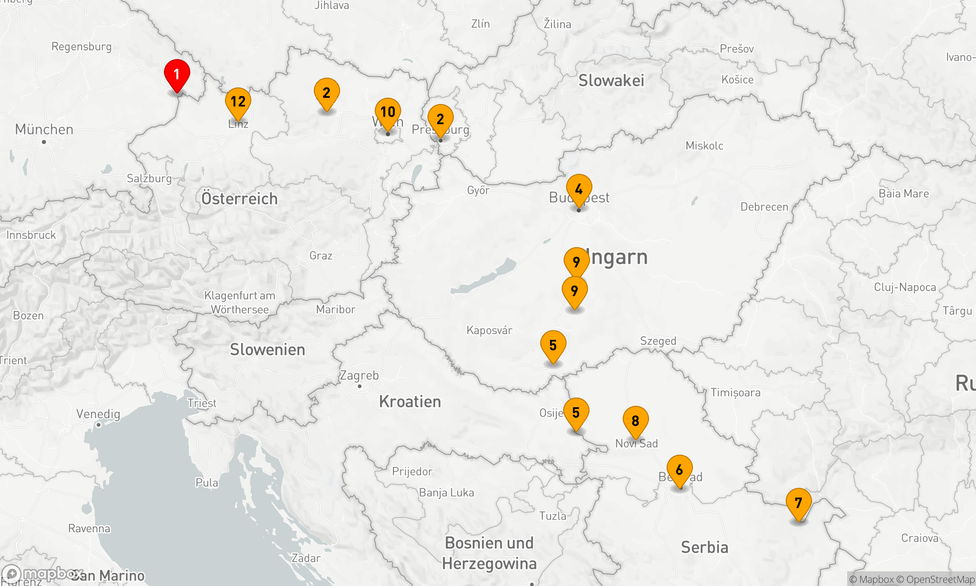 Route 12 Nächte - Weihnachten & Silvester Donau
