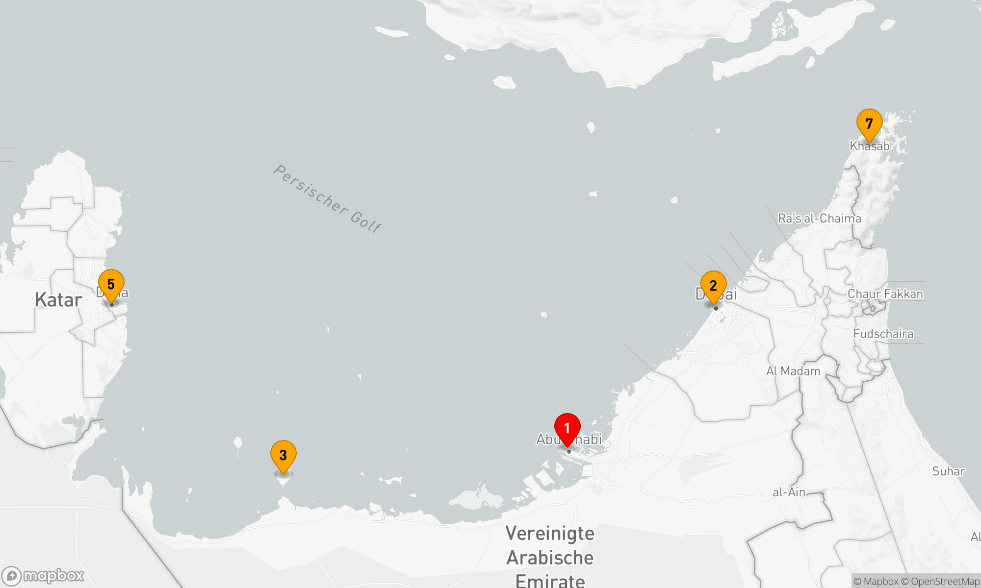 Route 7 Nächte - Emirate und Golf Entdeckungsreise