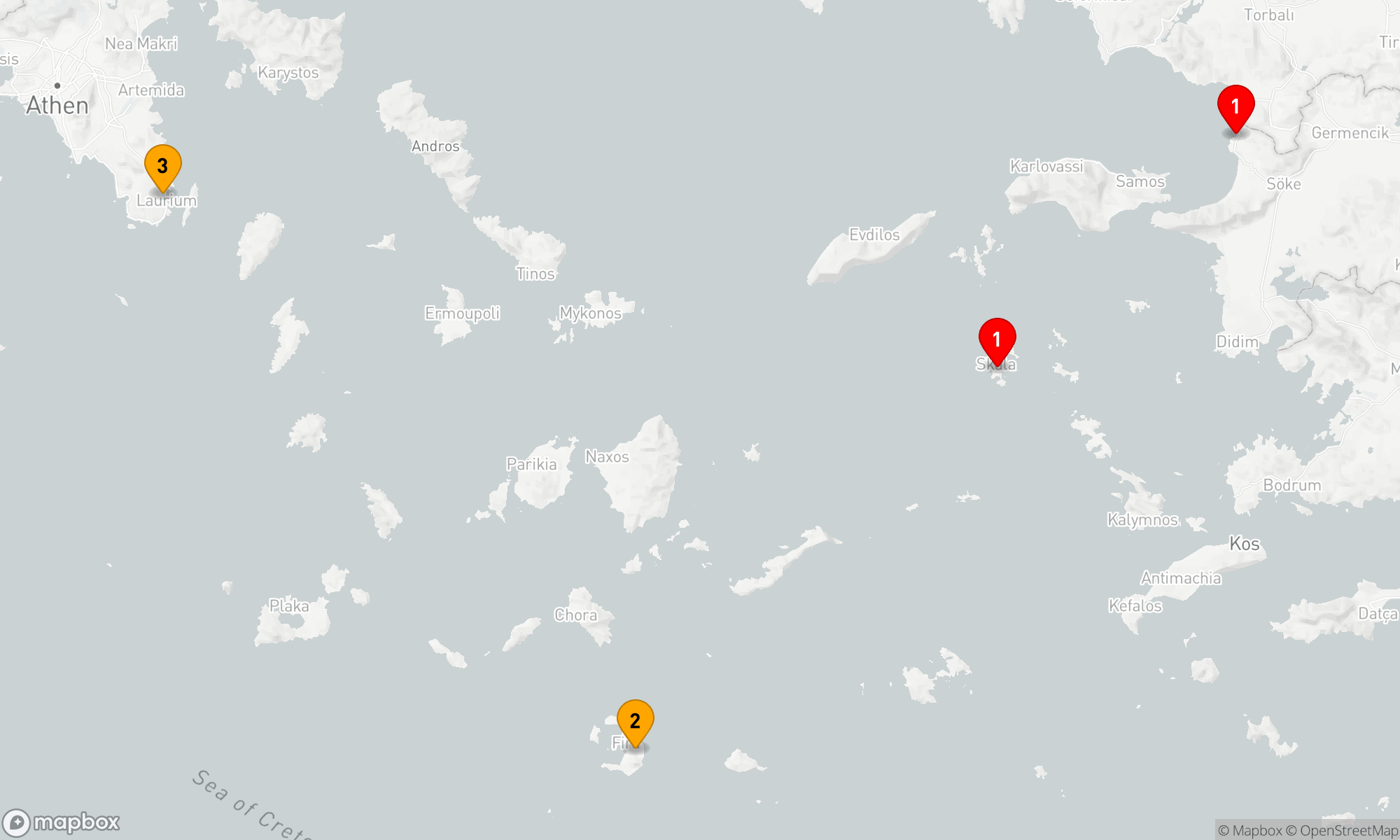 Route 3 Nächte - Ägäische Impressionen: Inselzauber und Antike Schätze