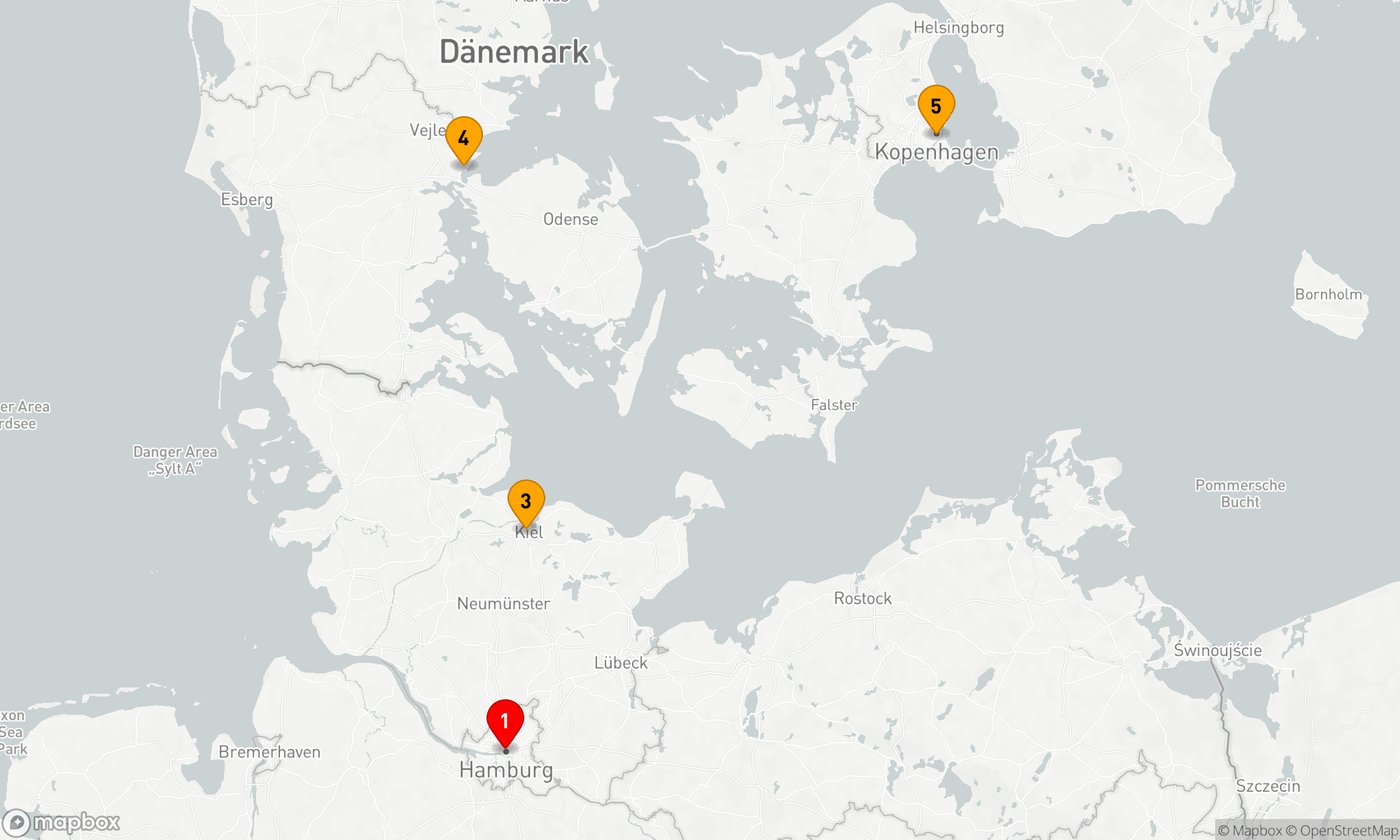 Route 4 Nächte - DEUTSCHLAND & DÄNEMARK KREUZFAHRT (NICHT FÜR DEN EINZELHANDEL GEÖFFNET)